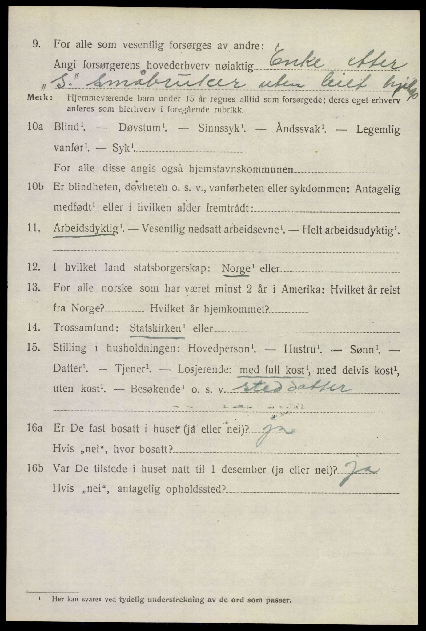 SAKO, Folketelling 1920 for 0719 Andebu herred, 1920, s. 5141