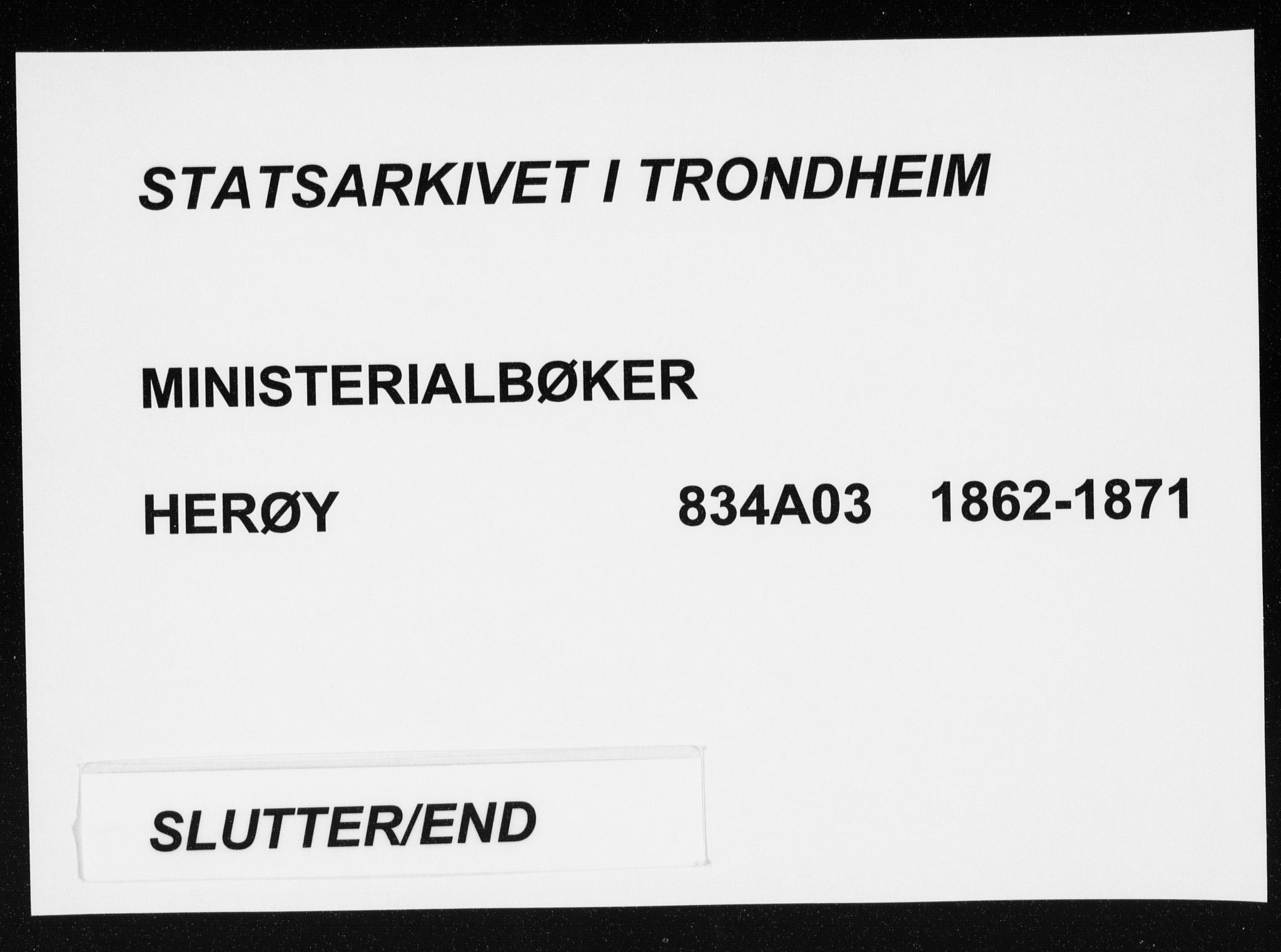 Ministerialprotokoller, klokkerbøker og fødselsregistre - Nordland, AV/SAT-A-1459/834/L0505: Ministerialbok nr. 834A03, 1862-1871