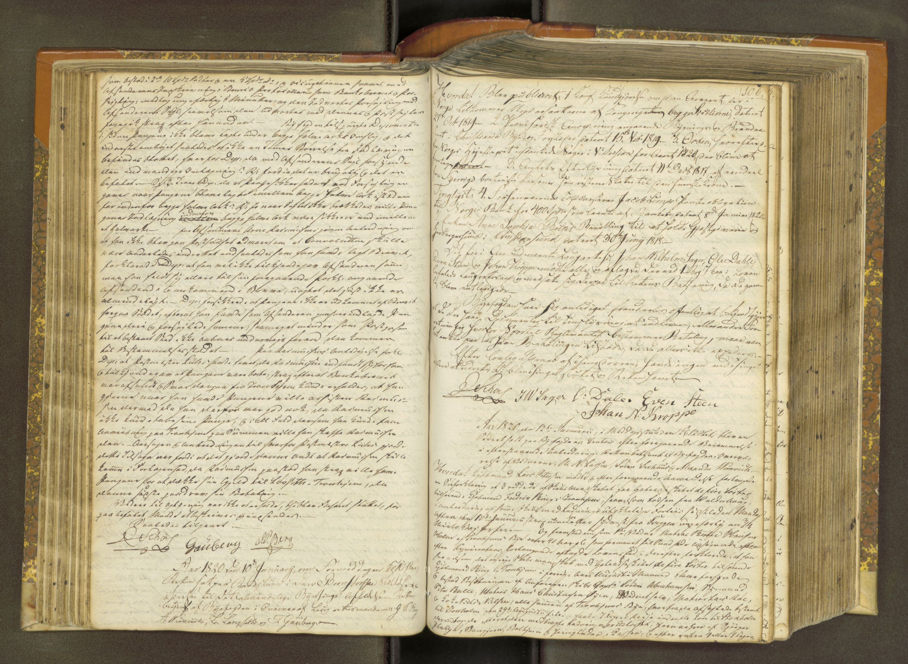 Kristiansund byfogd, AV/SAT-A-4587/A/01/L0008: Justisprotokoll. Aut. 31.12.1817, 1817-1829, s. 105b-106a