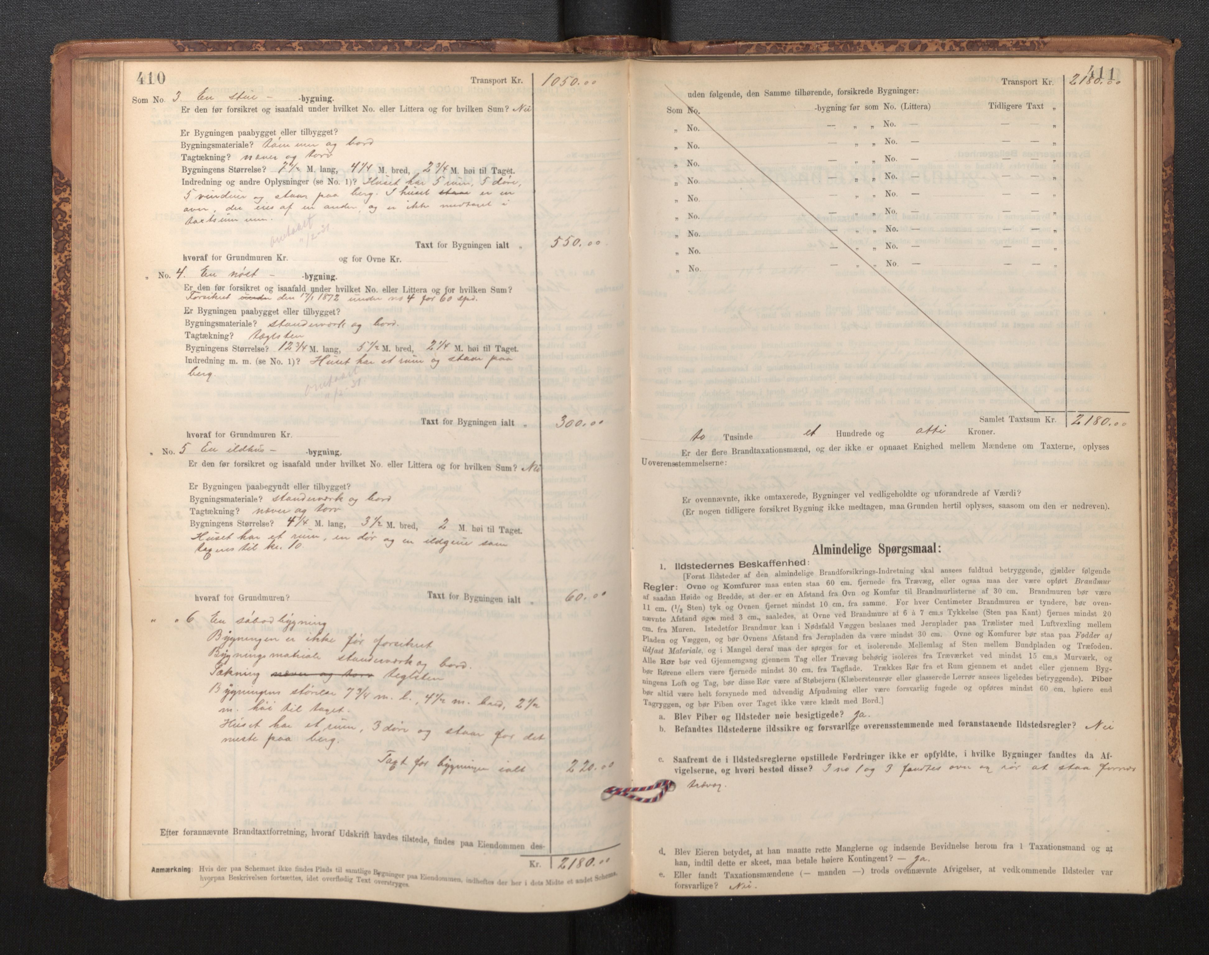 Lensmannen i Askvoll, SAB/A-26301/0012/L0004: Branntakstprotokoll, skjematakst og liste over branntakstmenn, 1895-1932, s. 410-411