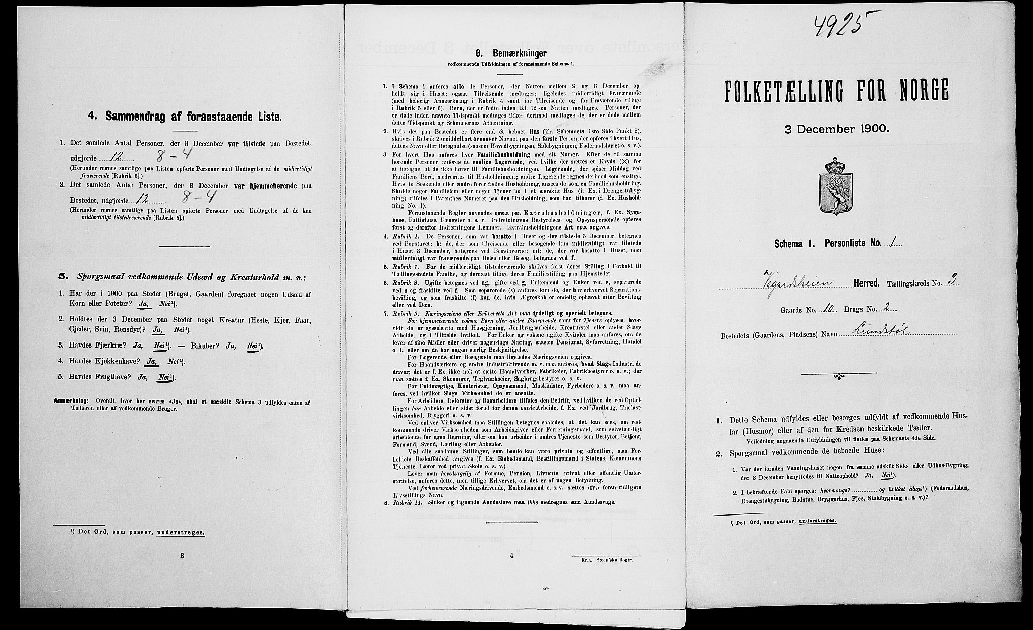 SAK, Folketelling 1900 for 0912 Vegårshei herred, 1900, s. 210
