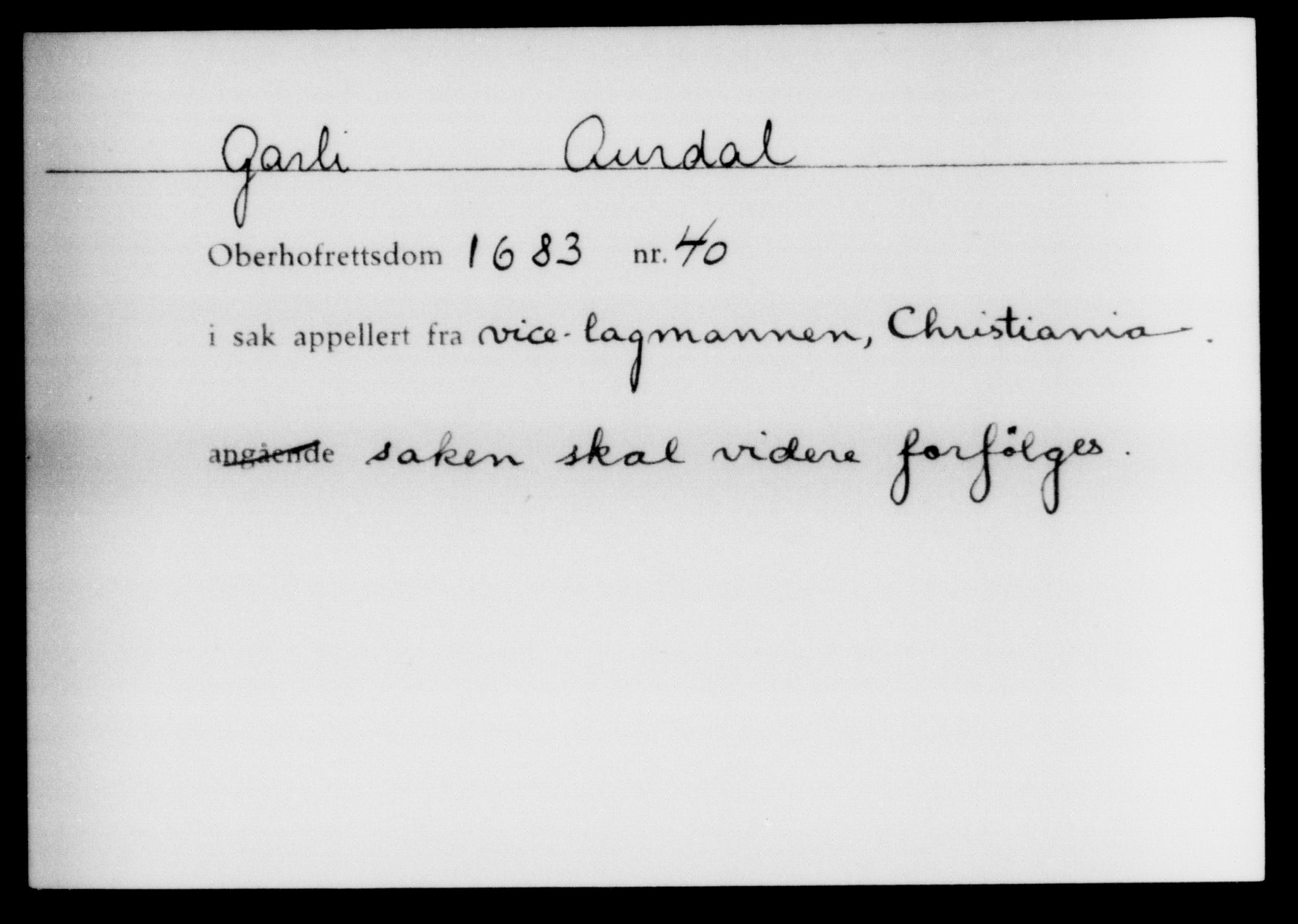 Overhoffretten 1667-1797, AV/RA-EA-2884, 1705