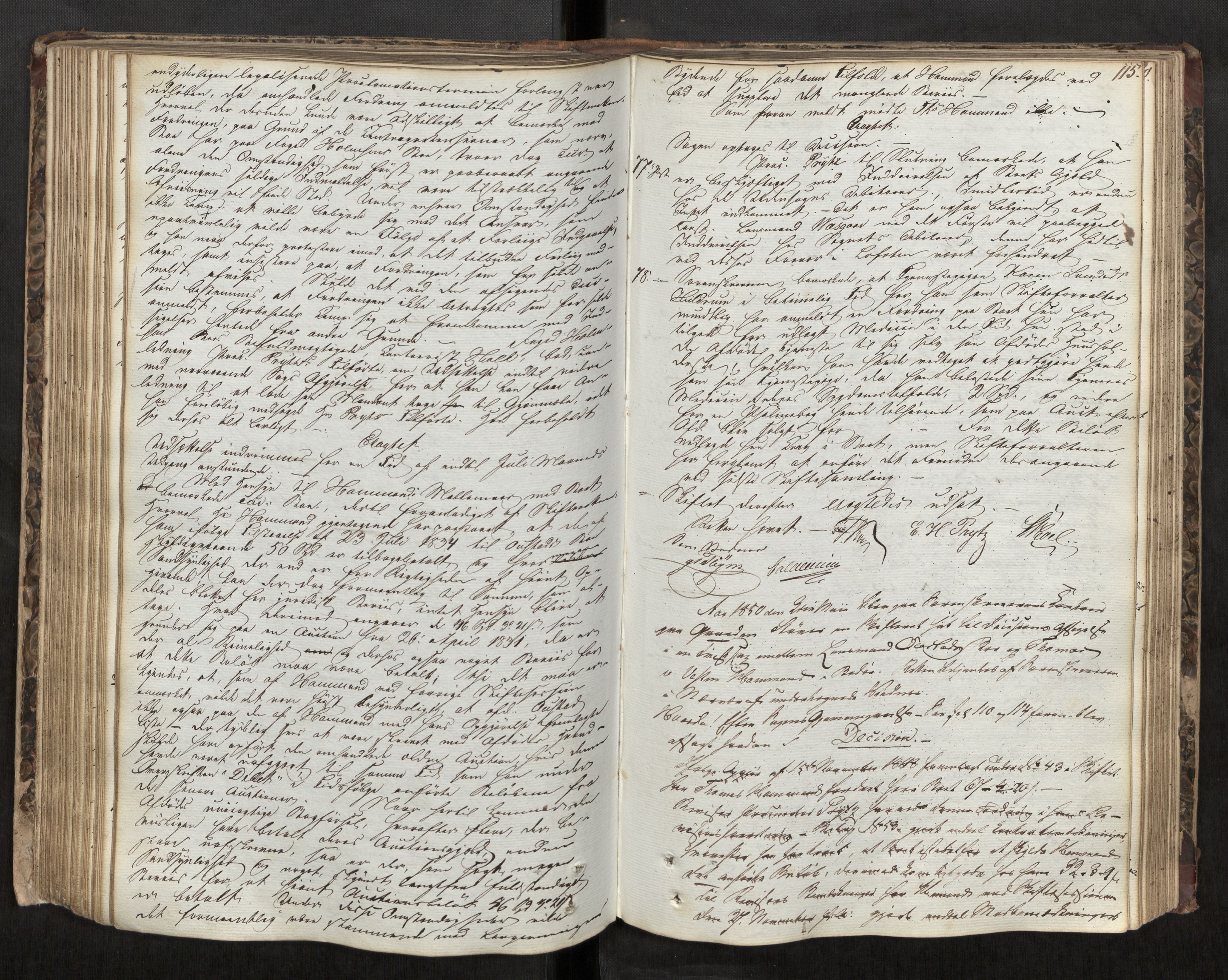Salten sorenskriveri, AV/SAT-A-4578/1/3/3B/L0001: Skiftebehandlingsprotokoll, 1846-1853, s. 115