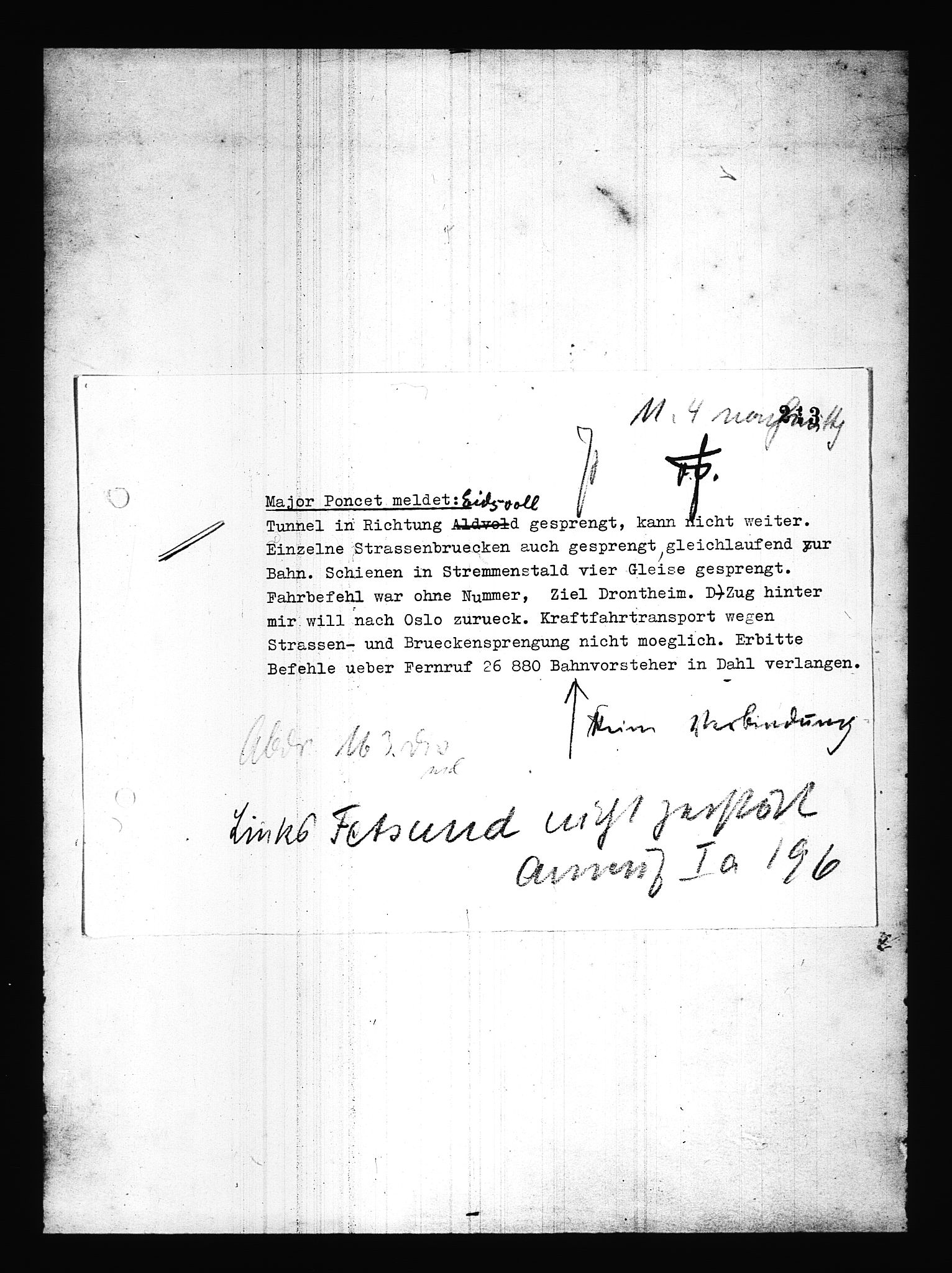 Documents Section, AV/RA-RAFA-2200/V/L0085: Amerikansk mikrofilm "Captured German Documents".
Box No. 724.  FKA jnr. 615/1954., 1940-1941, s. 41