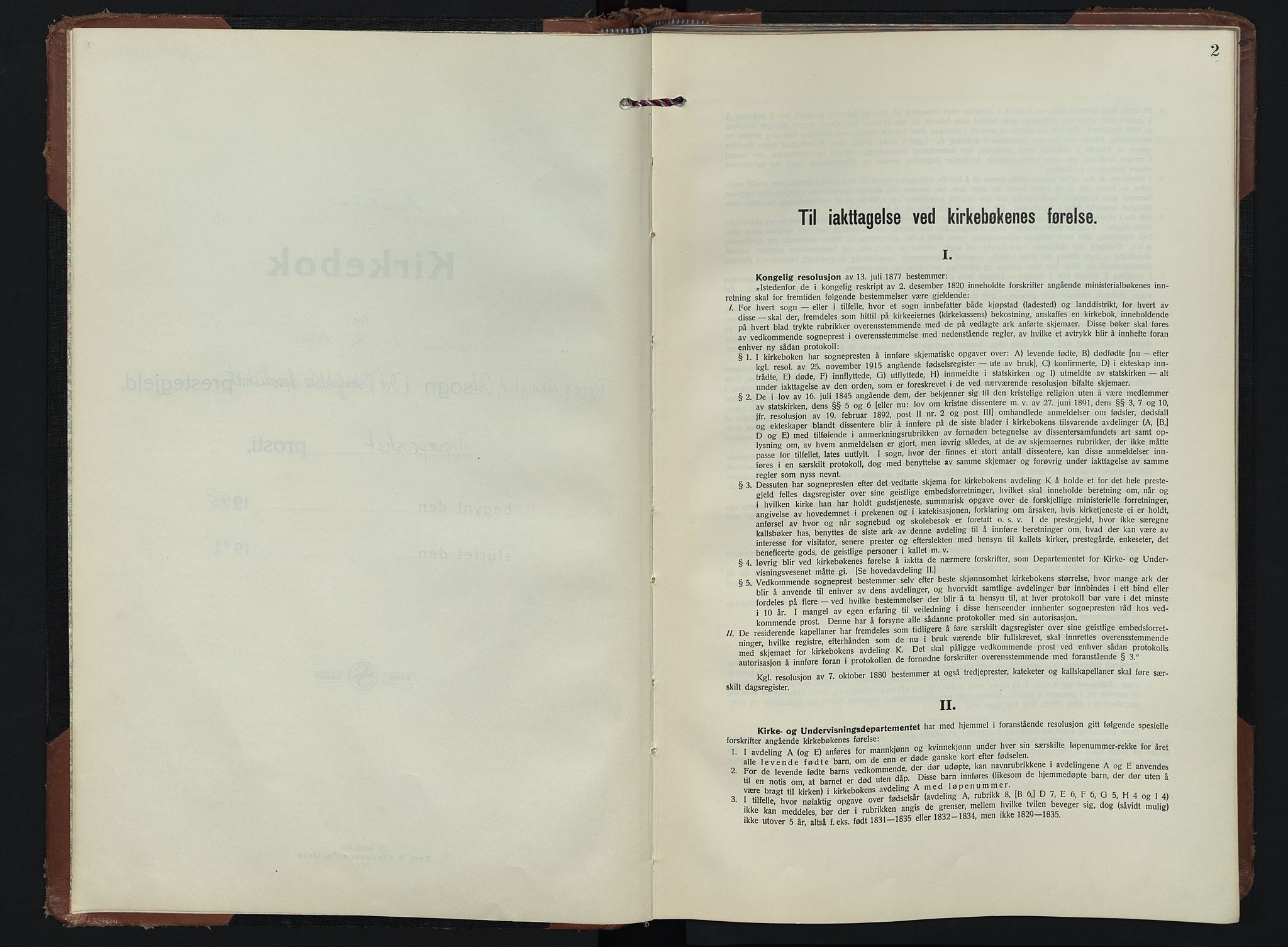 Døves menighet Oslo prestekontor kirkebøker, AV/SAO-A-11064/G/L0001: Klokkerbok nr. 1, 1895-1949, s. 2