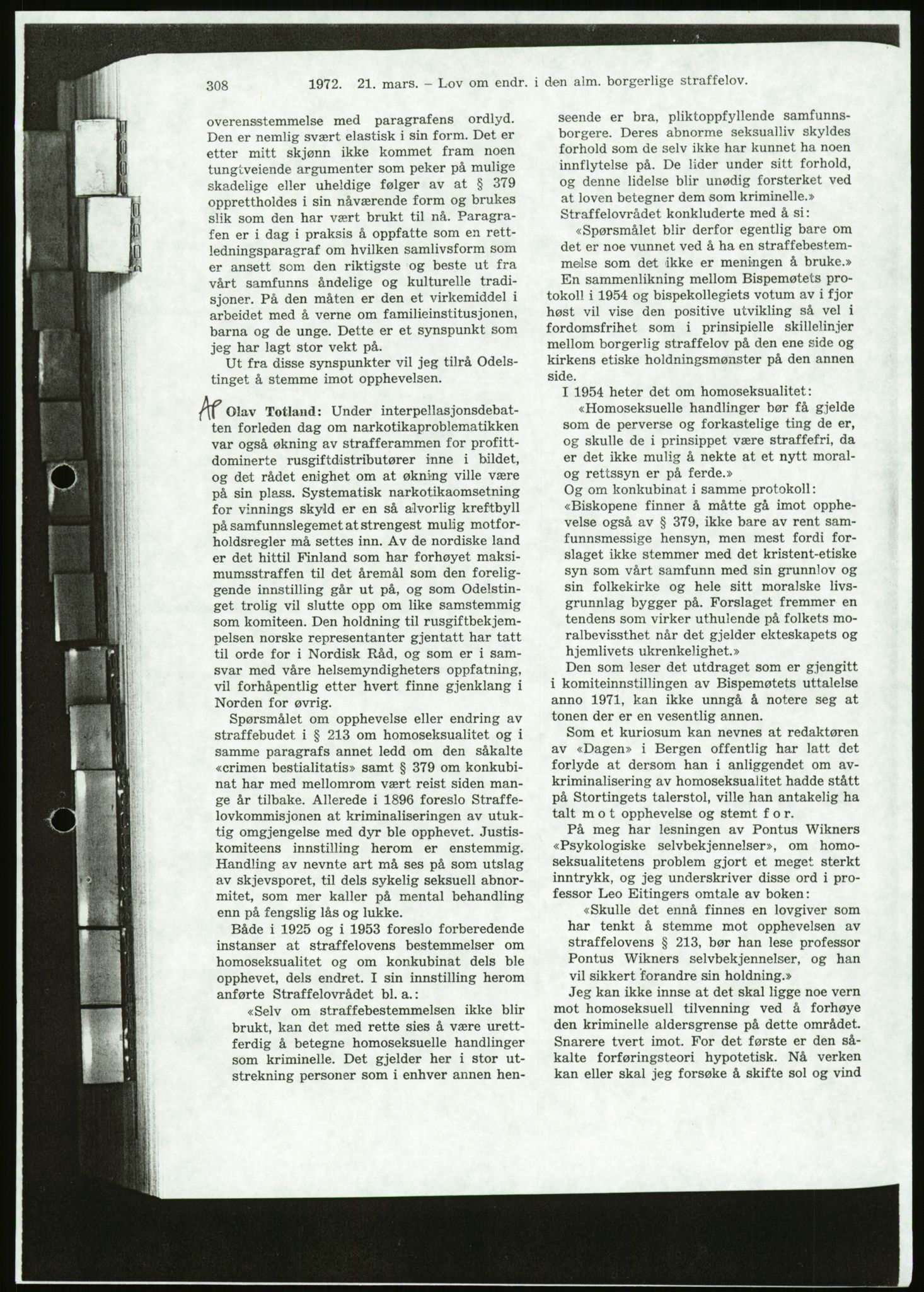 Det Norske Forbundet av 1948/Landsforeningen for Lesbisk og Homofil Frigjøring, AV/RA-PA-1216/D/Da/L0001: Partnerskapsloven, 1990-1993, s. 451