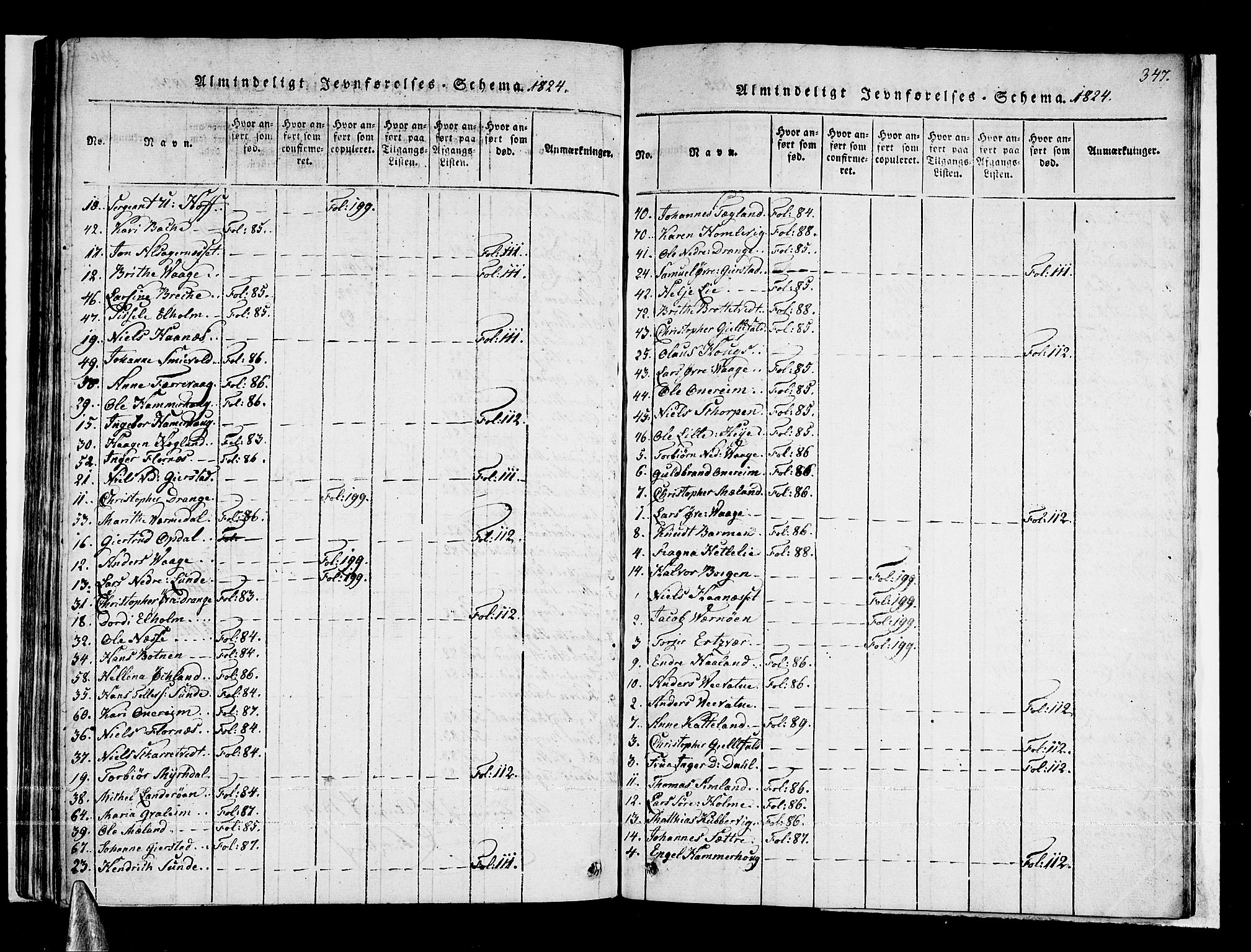 Tysnes sokneprestembete, AV/SAB-A-78601/H/Haa: Ministerialbok nr. A 7, 1816-1826, s. 347