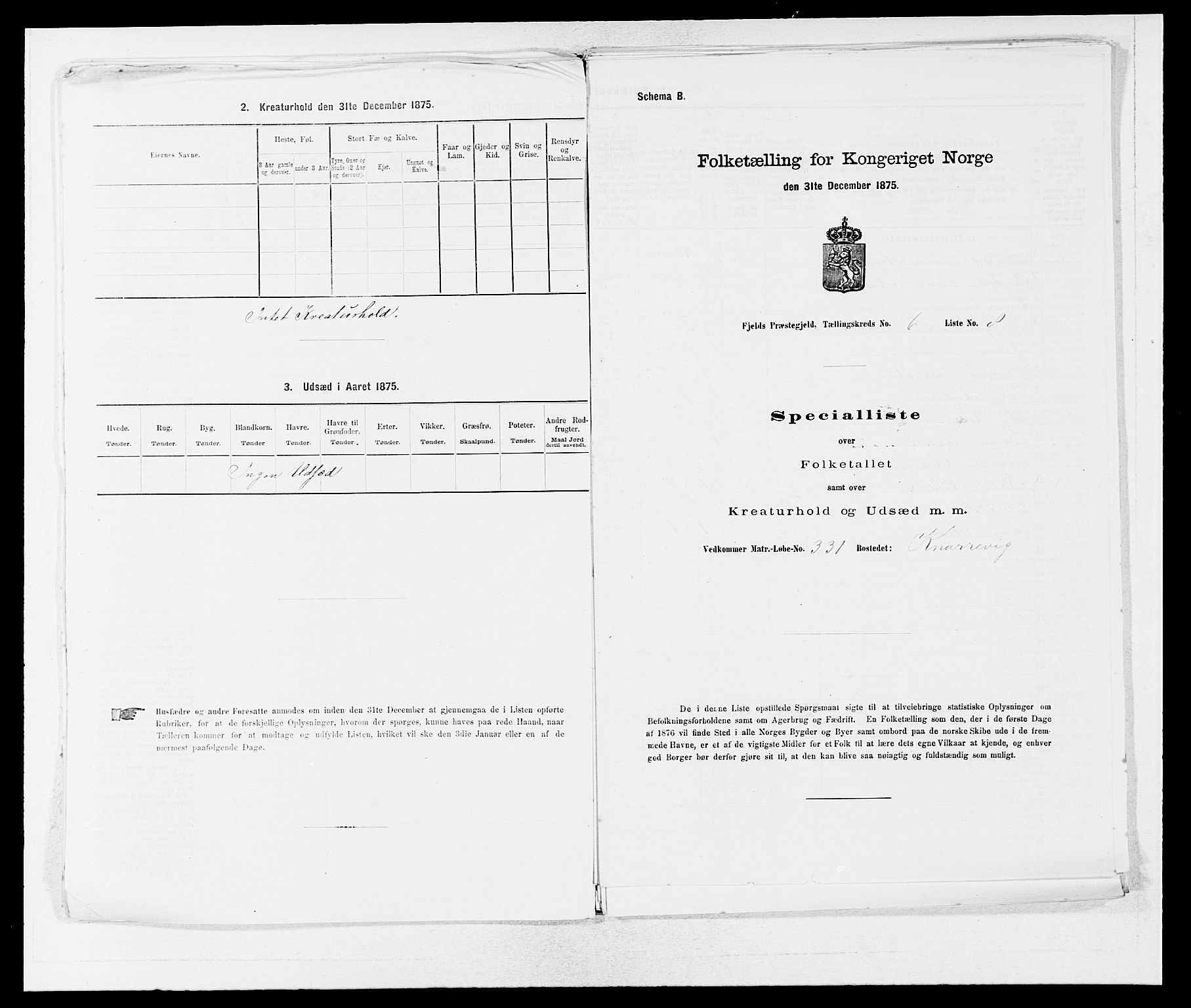 SAB, Folketelling 1875 for 1246P Fjell prestegjeld, 1875, s. 738