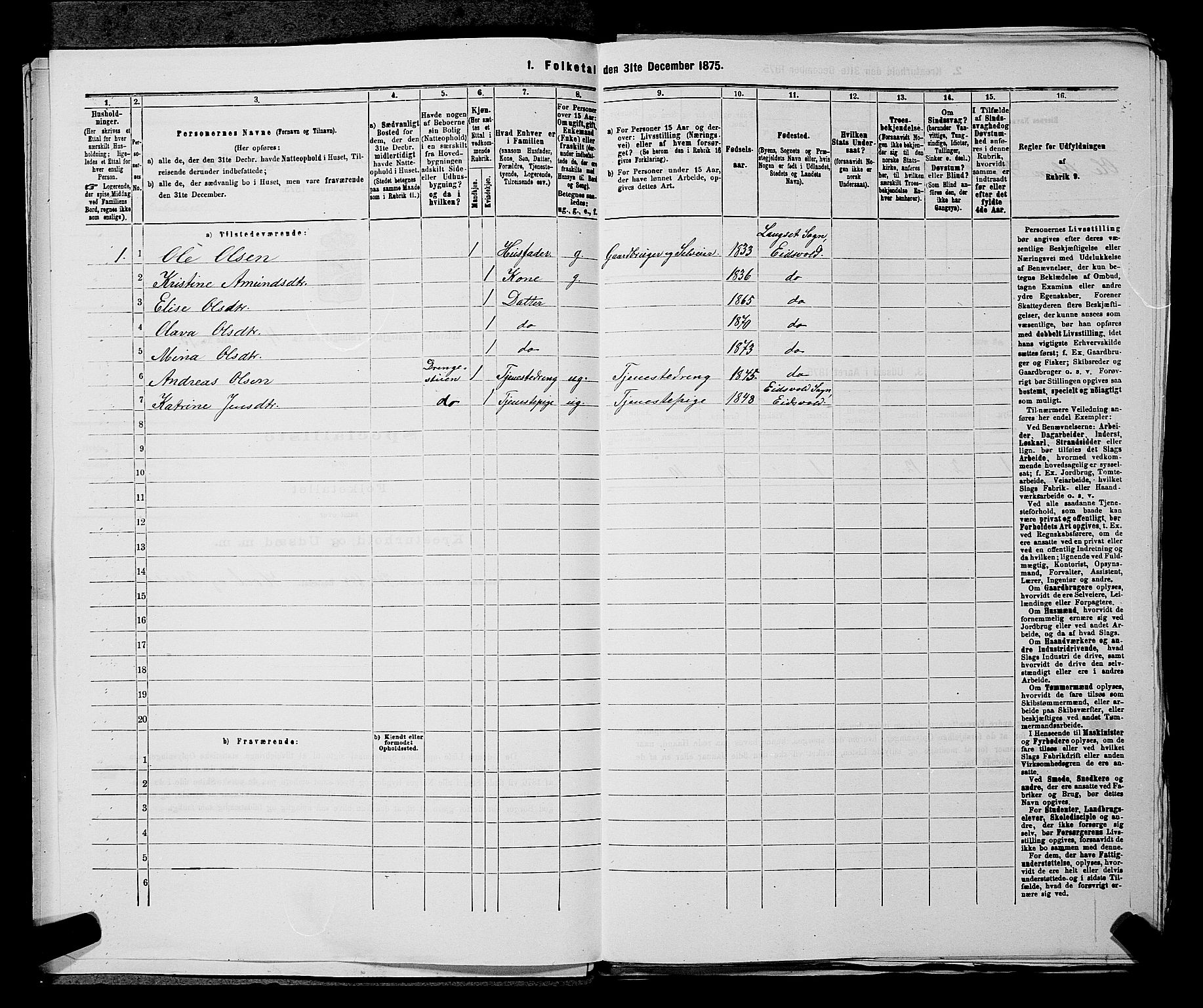 RA, Folketelling 1875 for 0237P Eidsvoll prestegjeld, 1875, s. 483