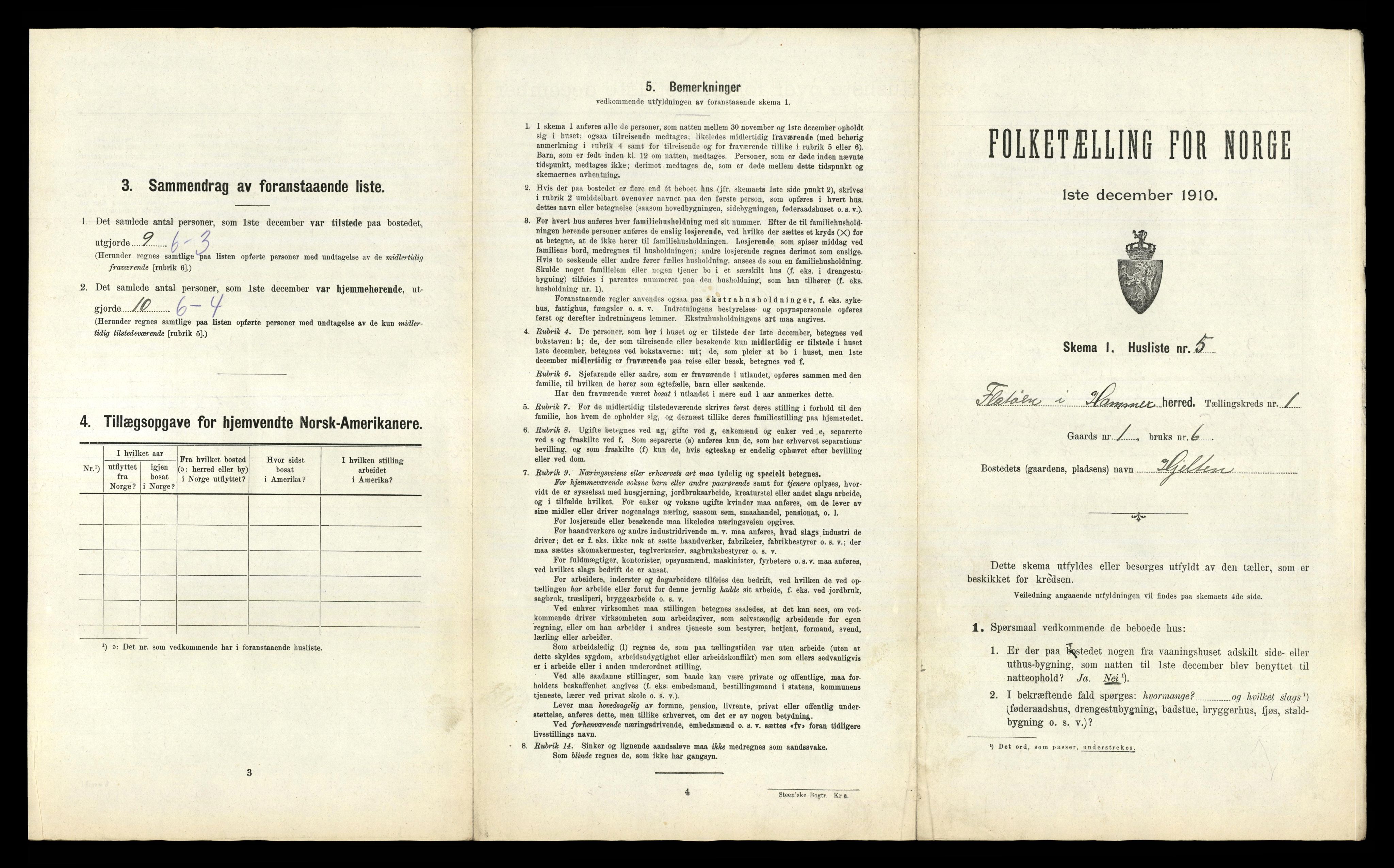 RA, Folketelling 1910 for 1254 Hamre herred, 1910, s. 48