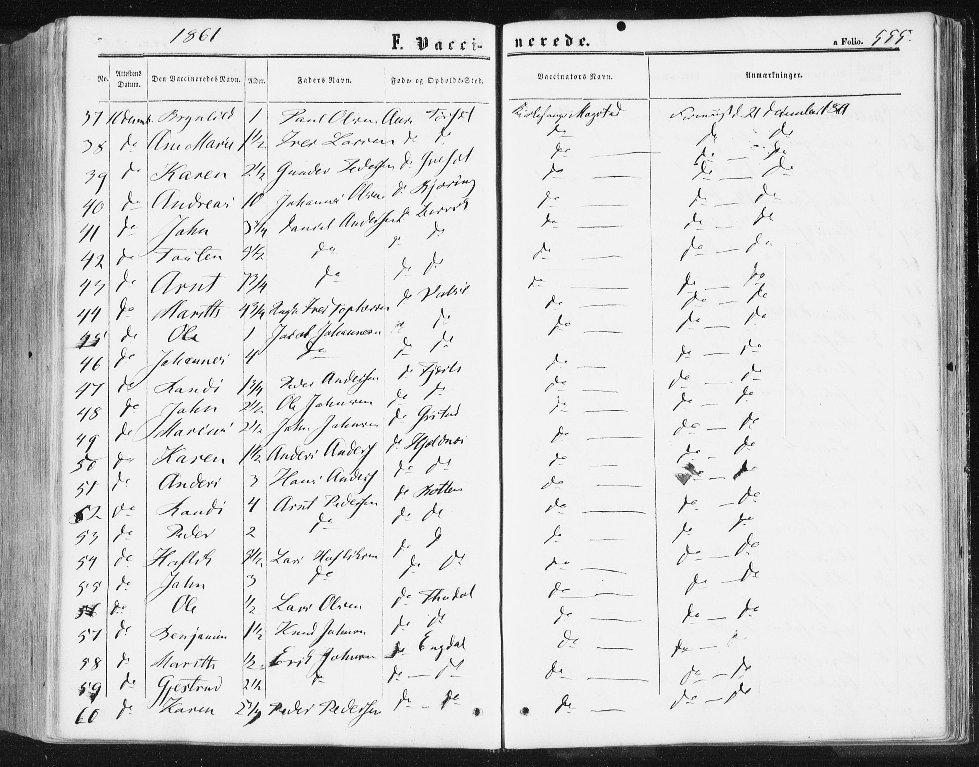 Ministerialprotokoller, klokkerbøker og fødselsregistre - Møre og Romsdal, AV/SAT-A-1454/578/L0905: Ministerialbok nr. 578A04, 1859-1877, s. 555