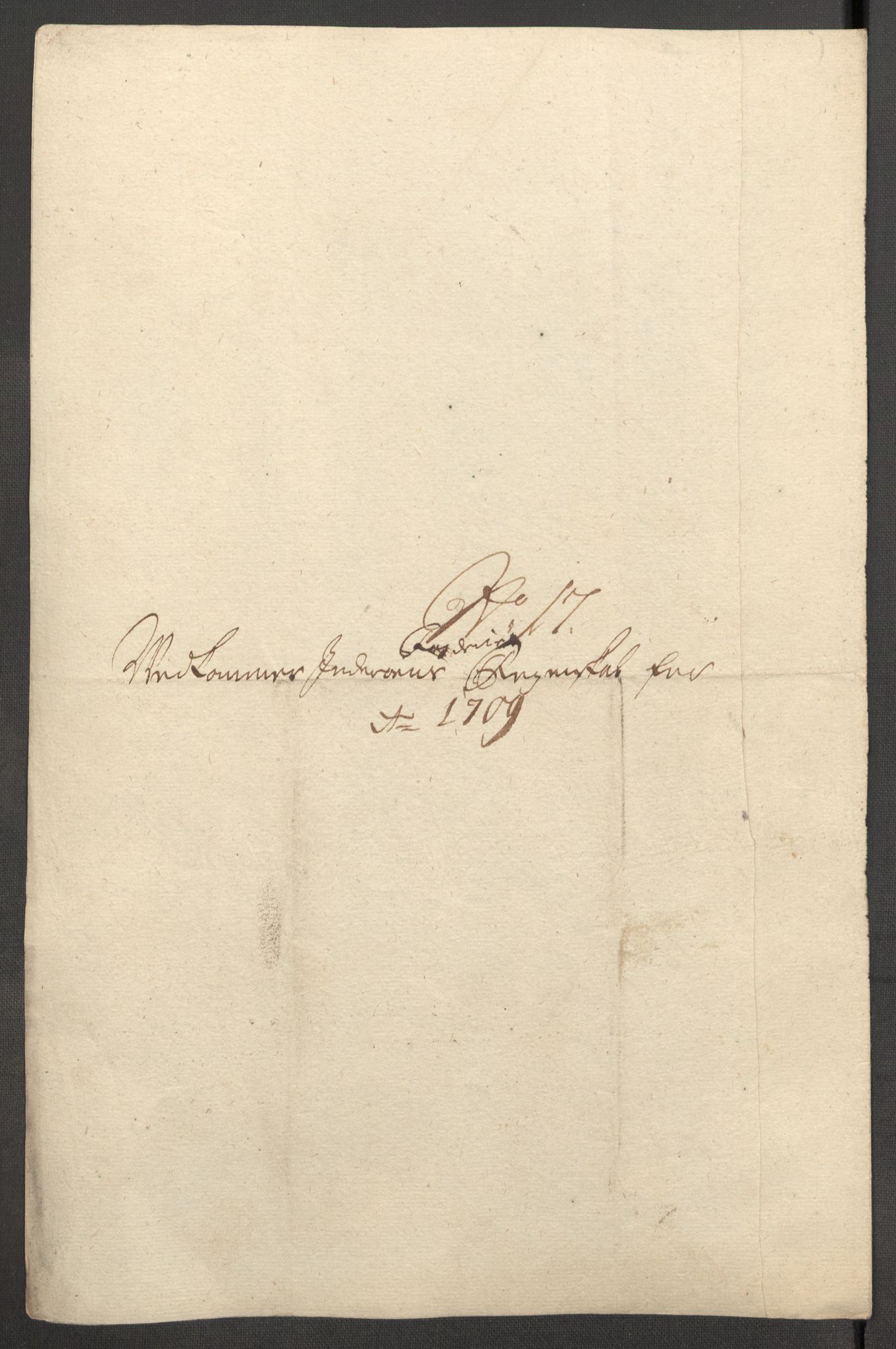 Rentekammeret inntil 1814, Reviderte regnskaper, Fogderegnskap, RA/EA-4092/R63/L4317: Fogderegnskap Inderøy, 1709, s. 203