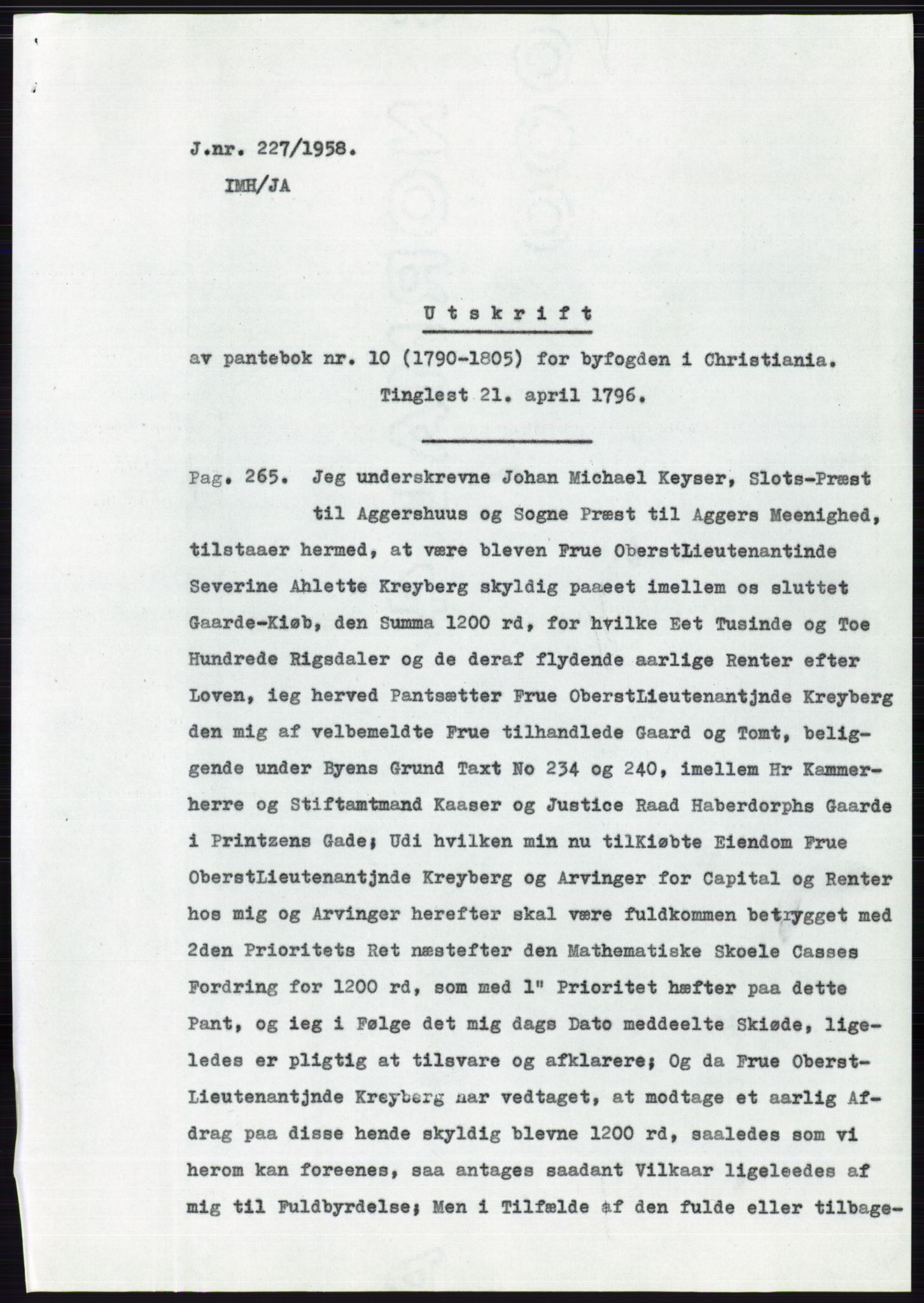 Statsarkivet i Oslo, SAO/A-10621/Z/Zd/L0008: Avskrifter, j.nr 14-1096/1958, 1958, s. 78