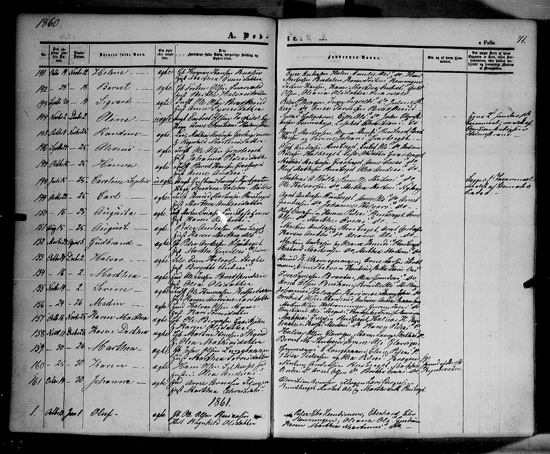 Våler prestekontor, Hedmark, AV/SAH-PREST-040/H/Ha/Haa/L0001: Ministerialbok nr. 1, 1849-1878, s. 71