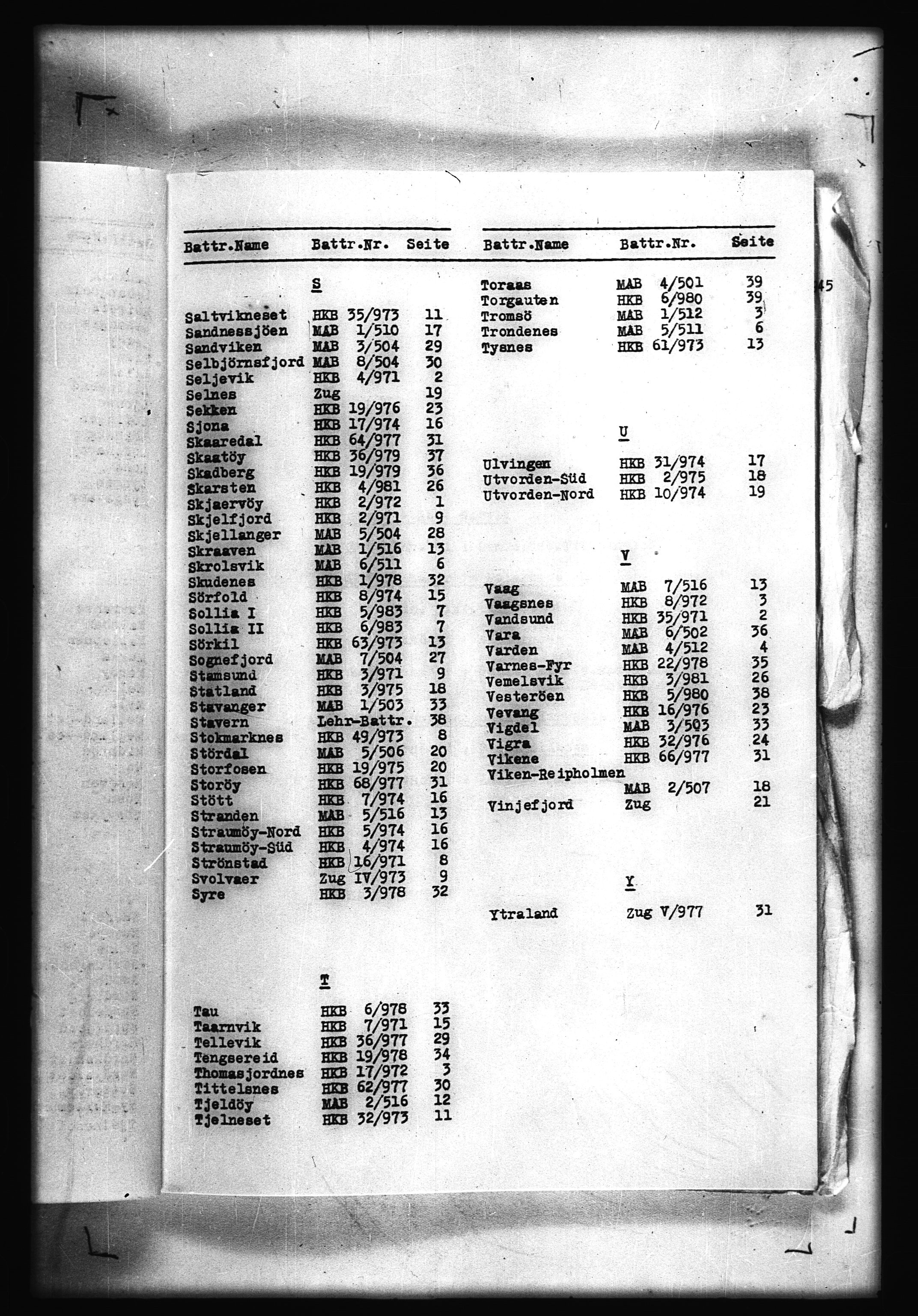 Documents Section, RA/RAFA-2200/V/L0056: Film med LMDC Serial Numbers, 1940-1945, s. 104