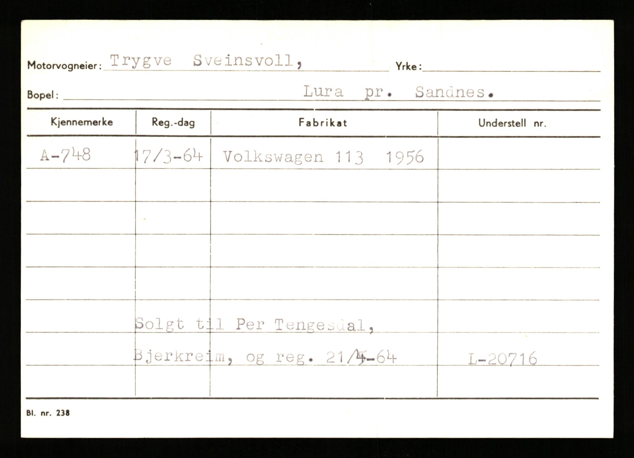 Stavanger trafikkstasjon, AV/SAST-A-101942/0/G/L0001: Registreringsnummer: 0 - 5782, 1930-1971, s. 449