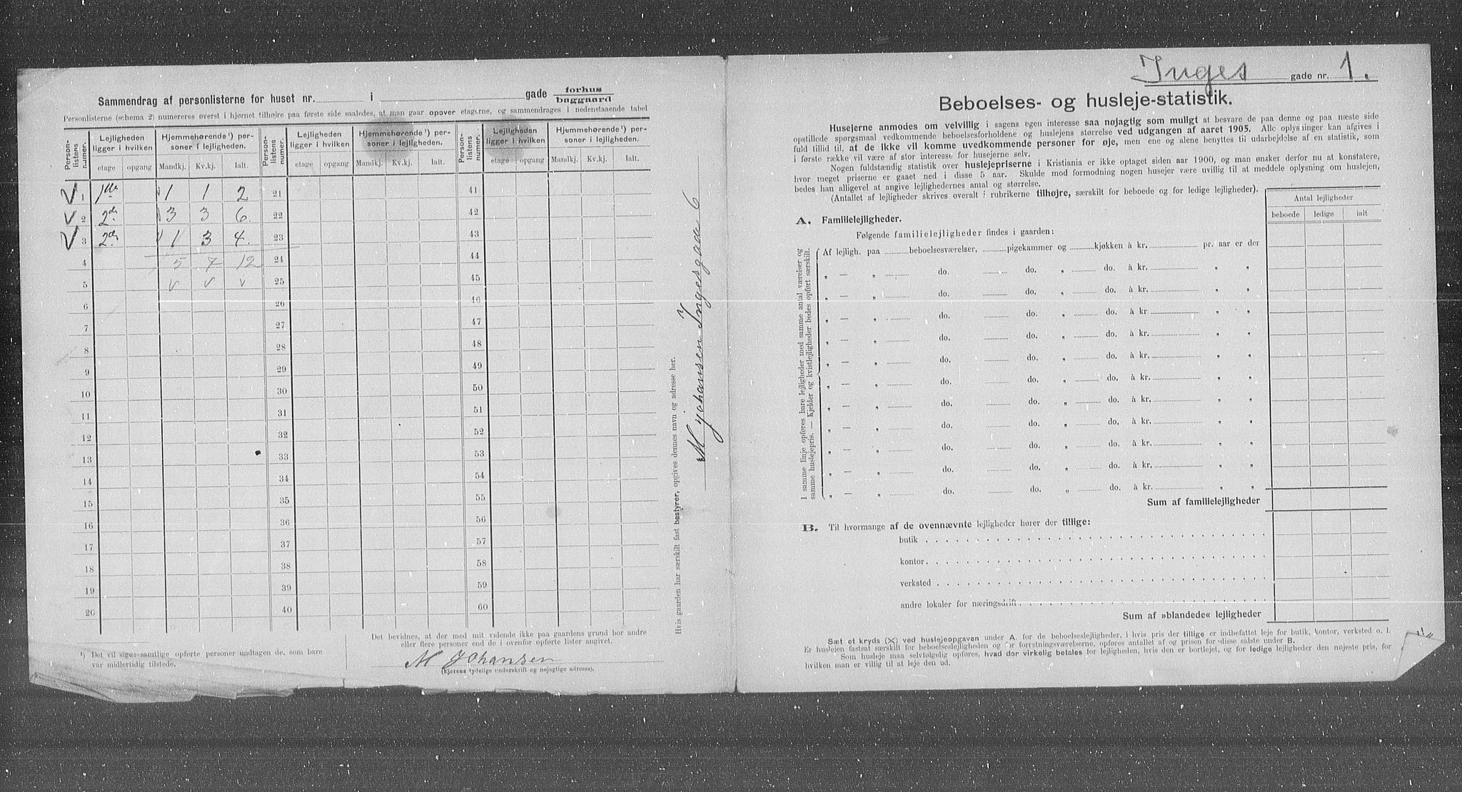 OBA, Kommunal folketelling 31.12.1905 for Kristiania kjøpstad, 1905, s. 23128