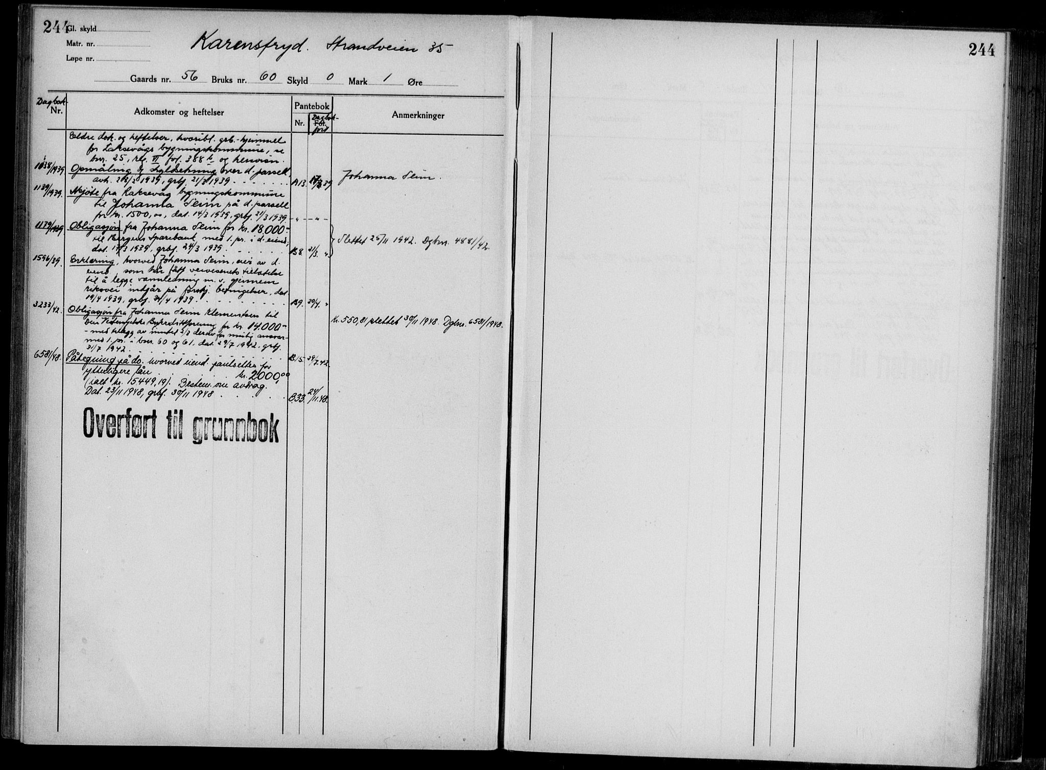 Midhordland sorenskriveri, AV/SAB-A-3001/1/G/Ga/Gab/L0117: Panteregister nr. II.A.b.117, s. 244