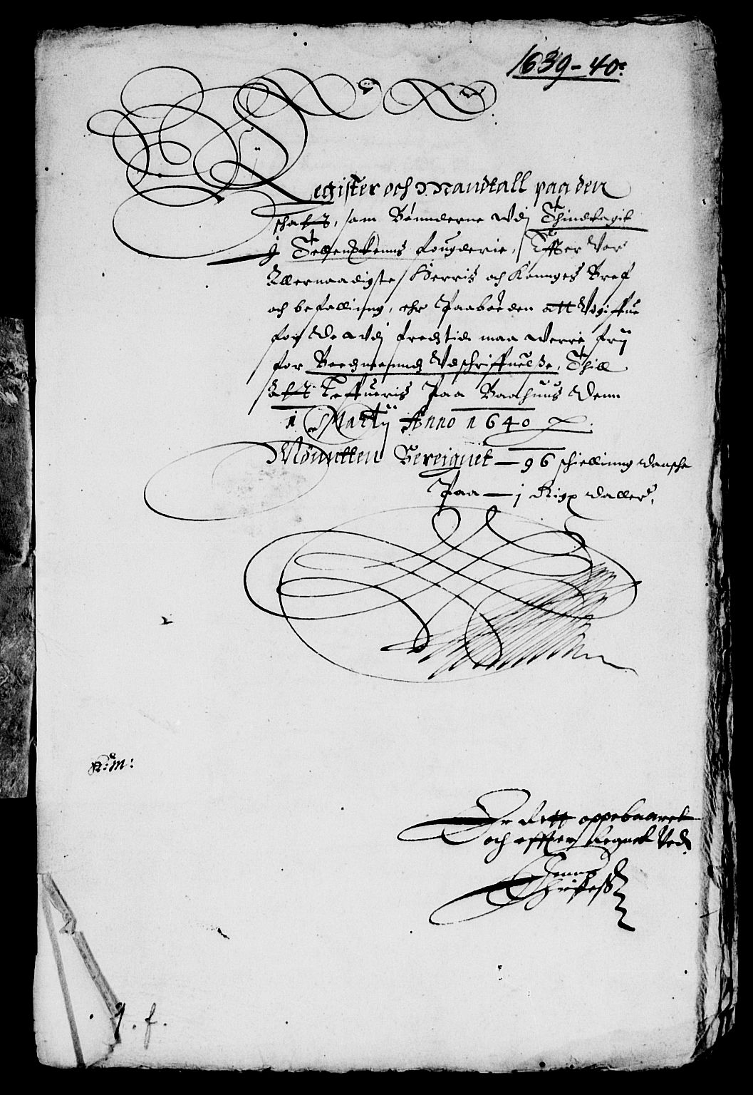 Rentekammeret inntil 1814, Reviderte regnskaper, Lensregnskaper, AV/RA-EA-5023/R/Rb/Rbp/L0023: Bratsberg len, 1639-1640