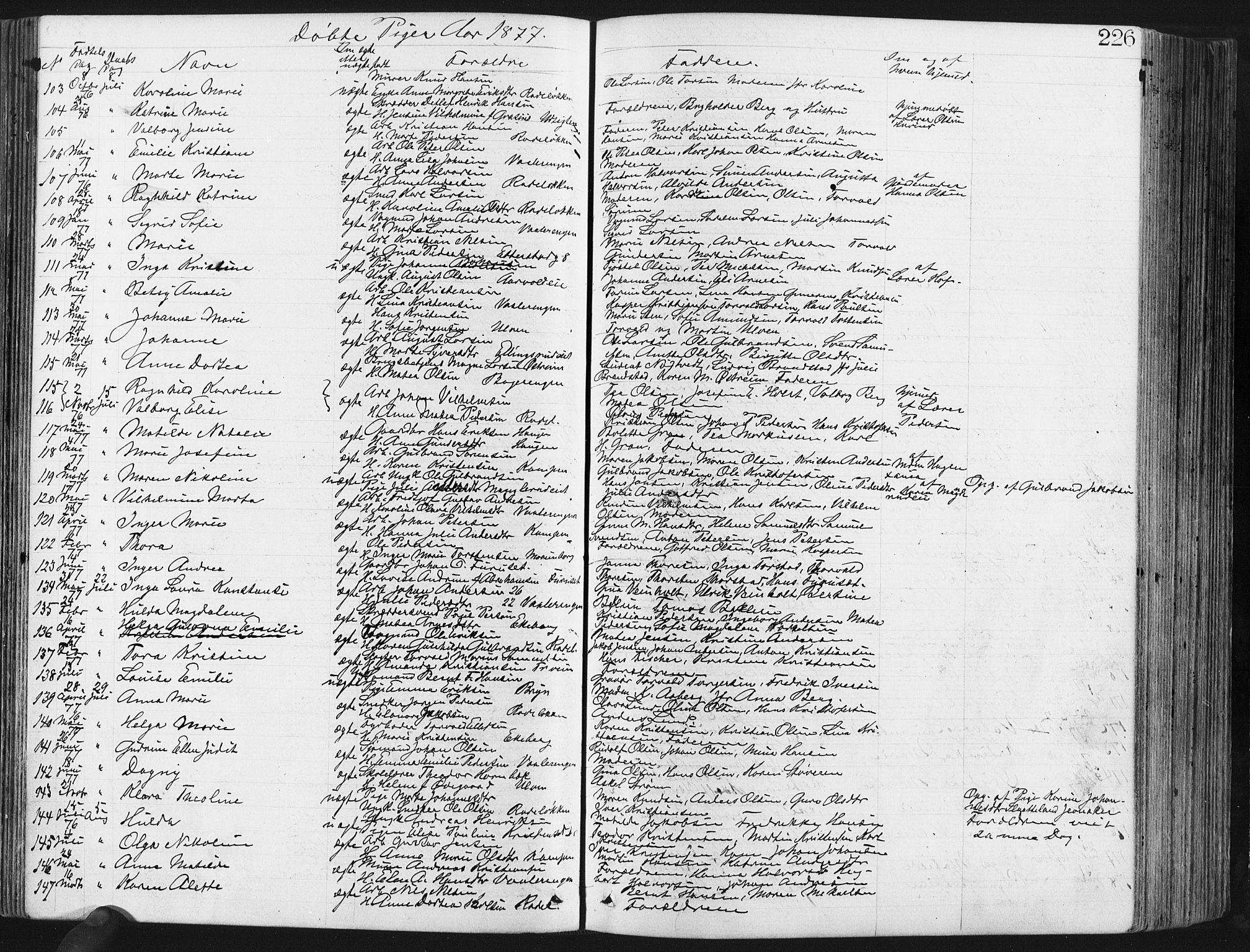 Østre Aker prestekontor Kirkebøker, AV/SAO-A-10840/G/Ga/L0003: Klokkerbok nr. I 3, 1868-1913, s. 226