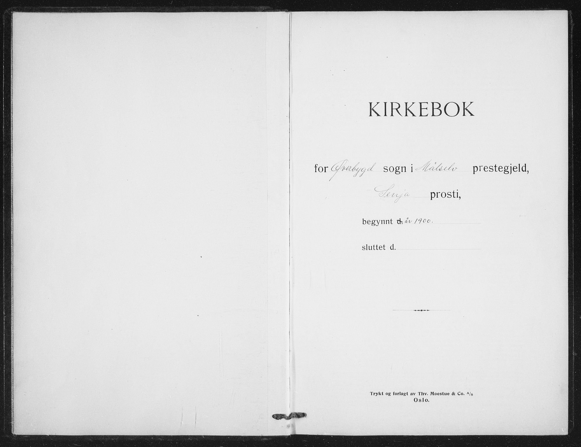 Målselv sokneprestembete, AV/SATØ-S-1311/G/Ga/Gab/L0012klokker: Klokkerbok nr. 12, 1900-1936