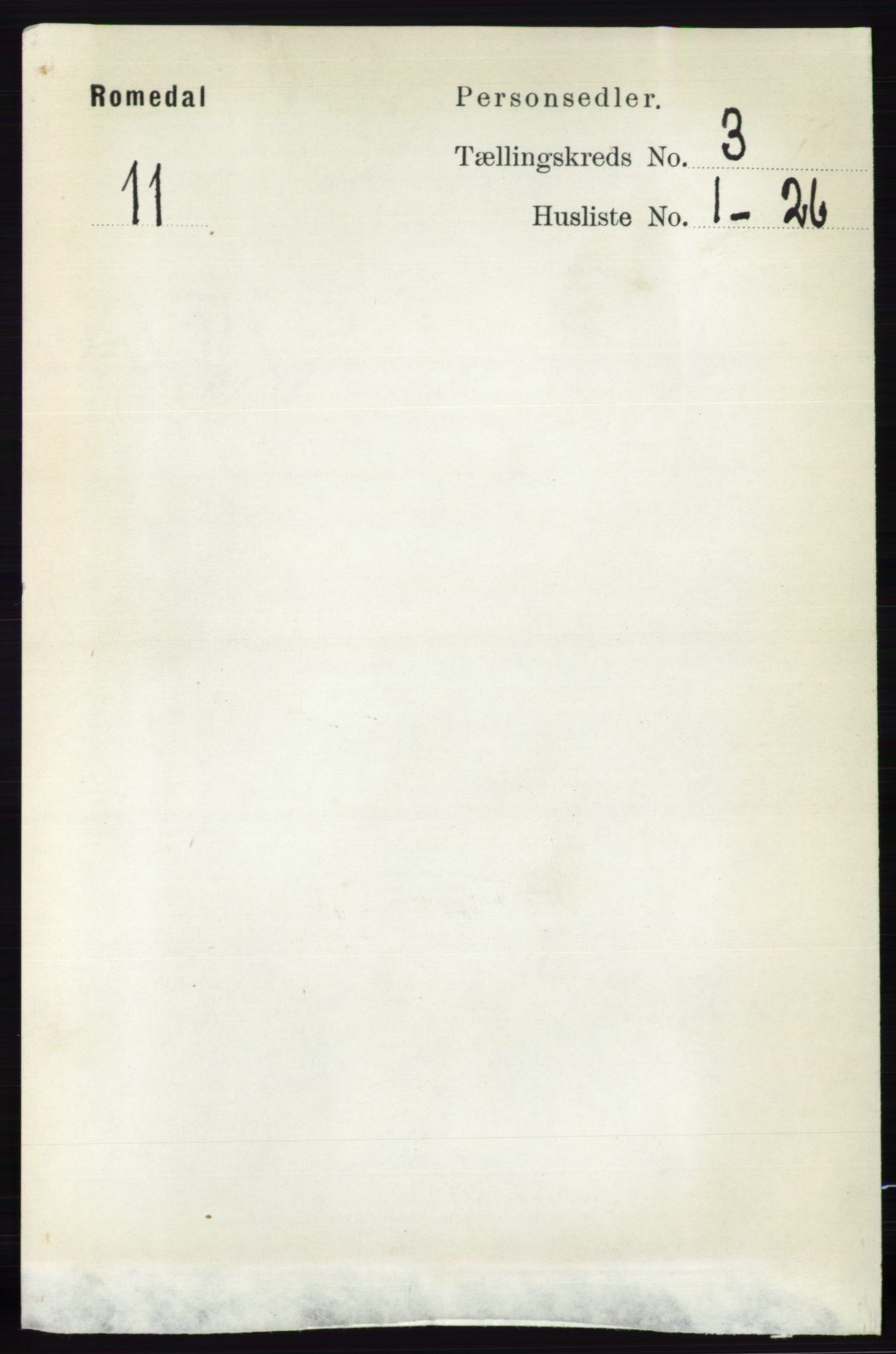 RA, Folketelling 1891 for 0416 Romedal herred, 1891, s. 1418
