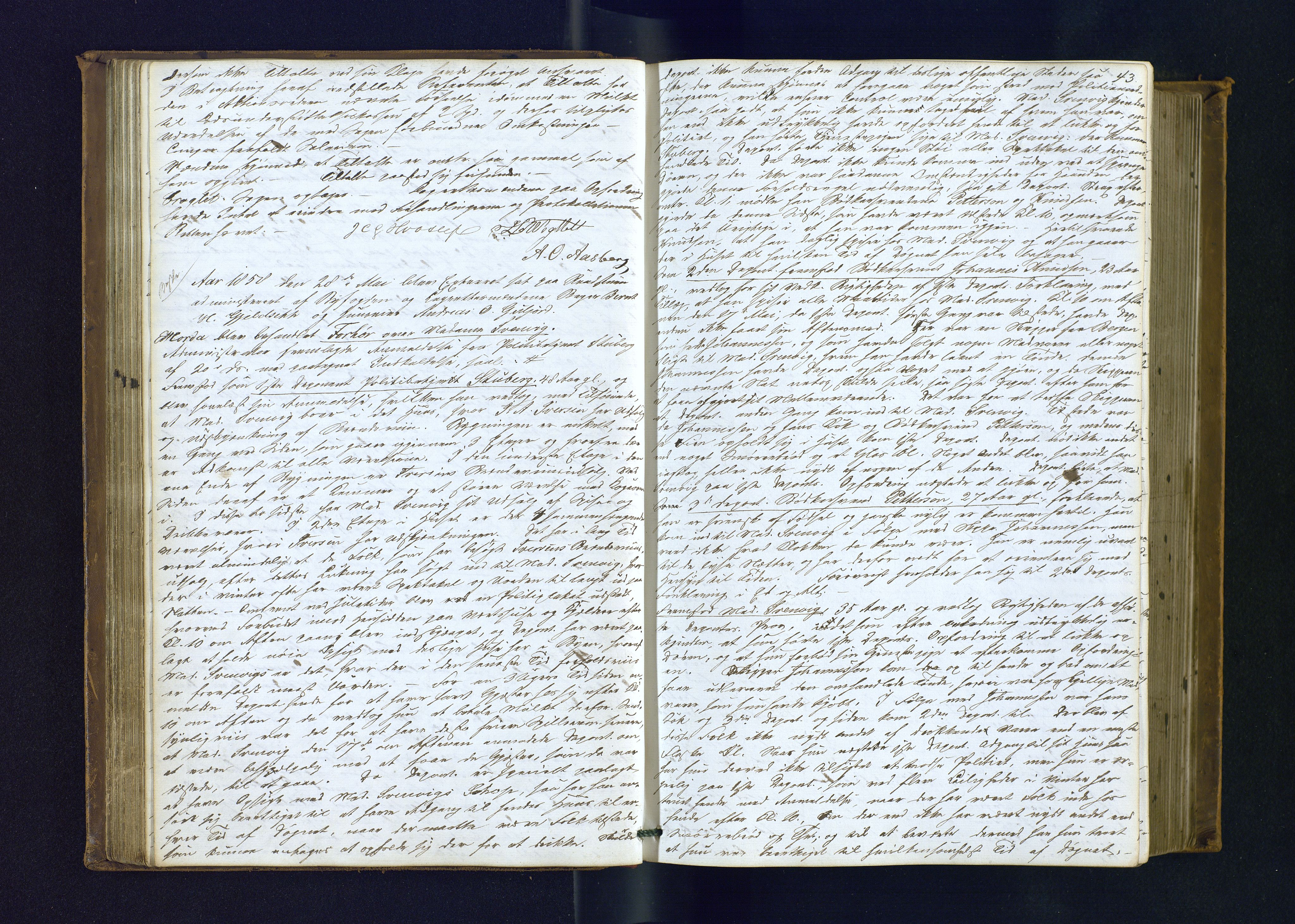 Byfogden i Hammerfest, AV/SATØ-S-0064/G/L0115: Ekstrarettsprotokoll m/reg., 1857-1864, s. 43