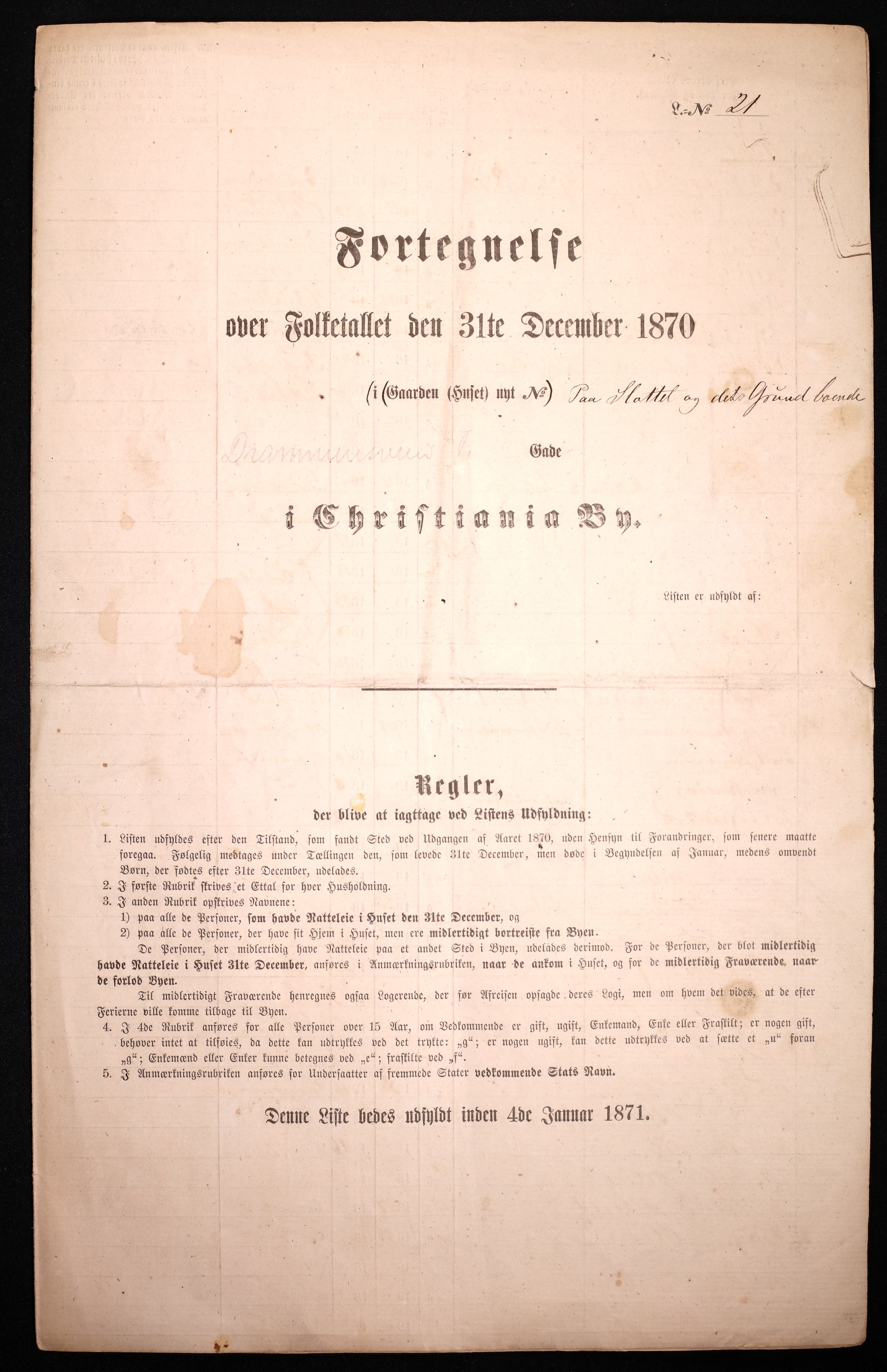 RA, Folketelling 1870 for 0301 Kristiania kjøpstad, 1870, s. 654