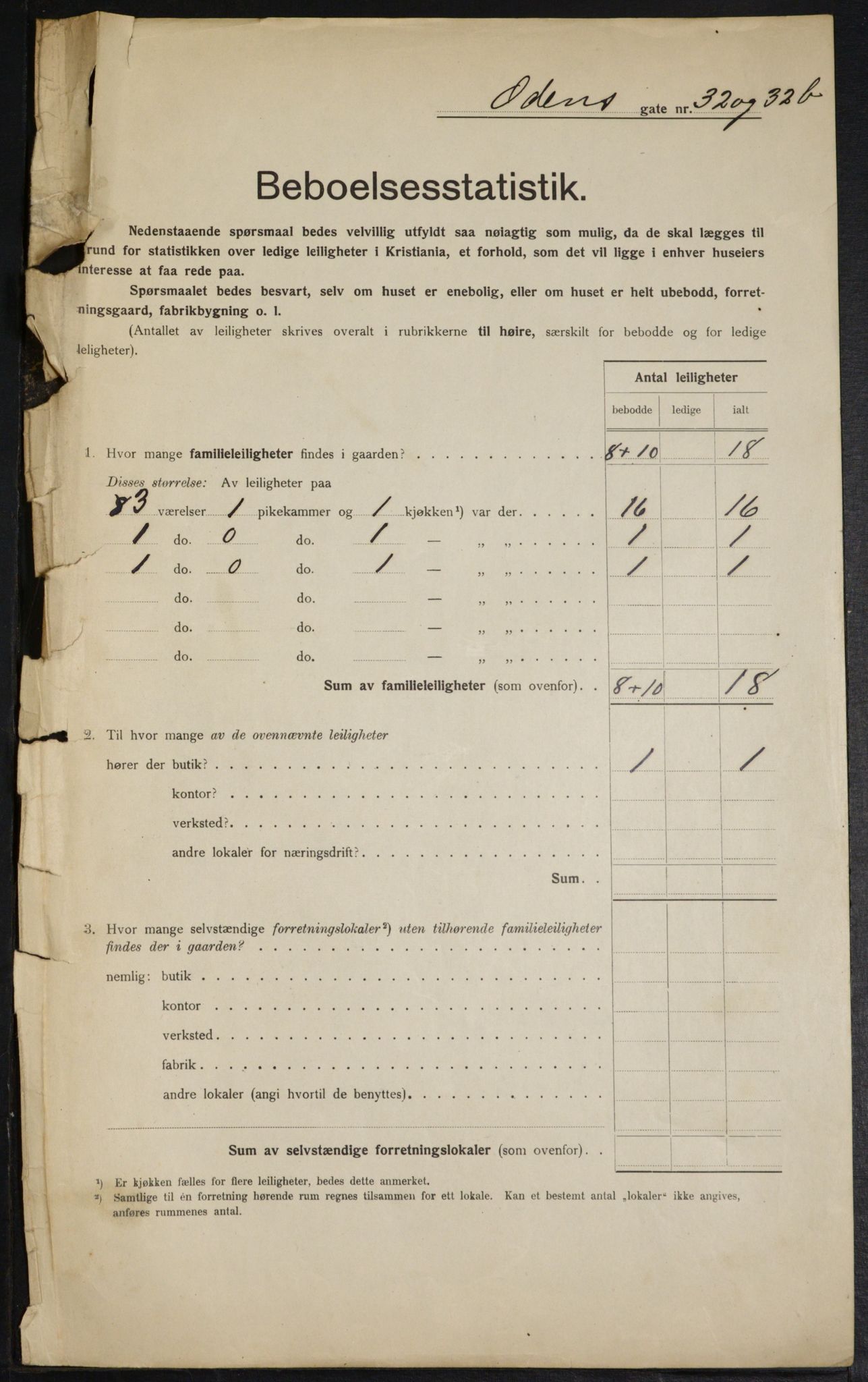 OBA, Kommunal folketelling 1.2.1915 for Kristiania, 1915, s. 74457