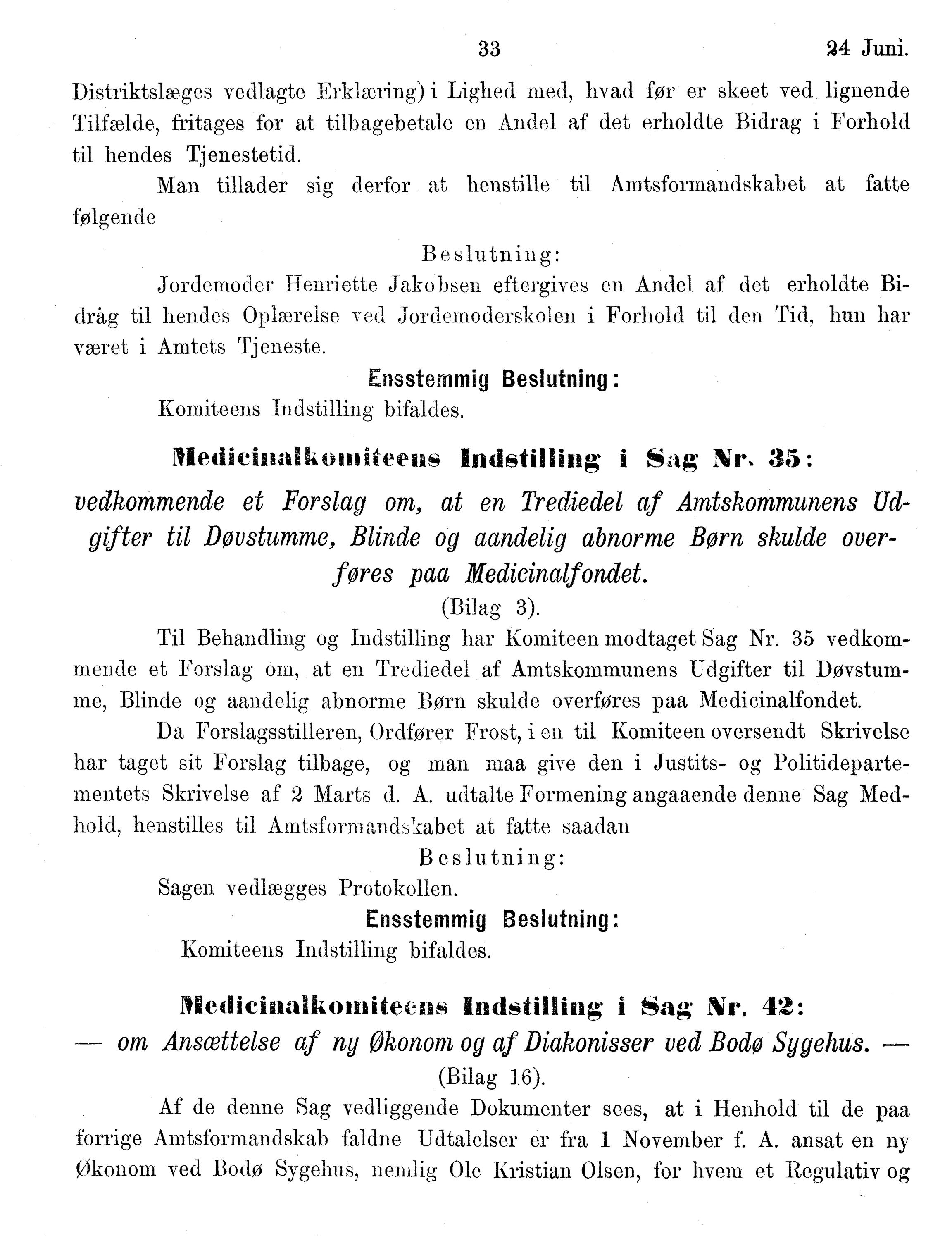 Nordland Fylkeskommune. Fylkestinget, AIN/NFK-17/176/A/Ac/L0014: Fylkestingsforhandlinger 1881-1885, 1881-1885