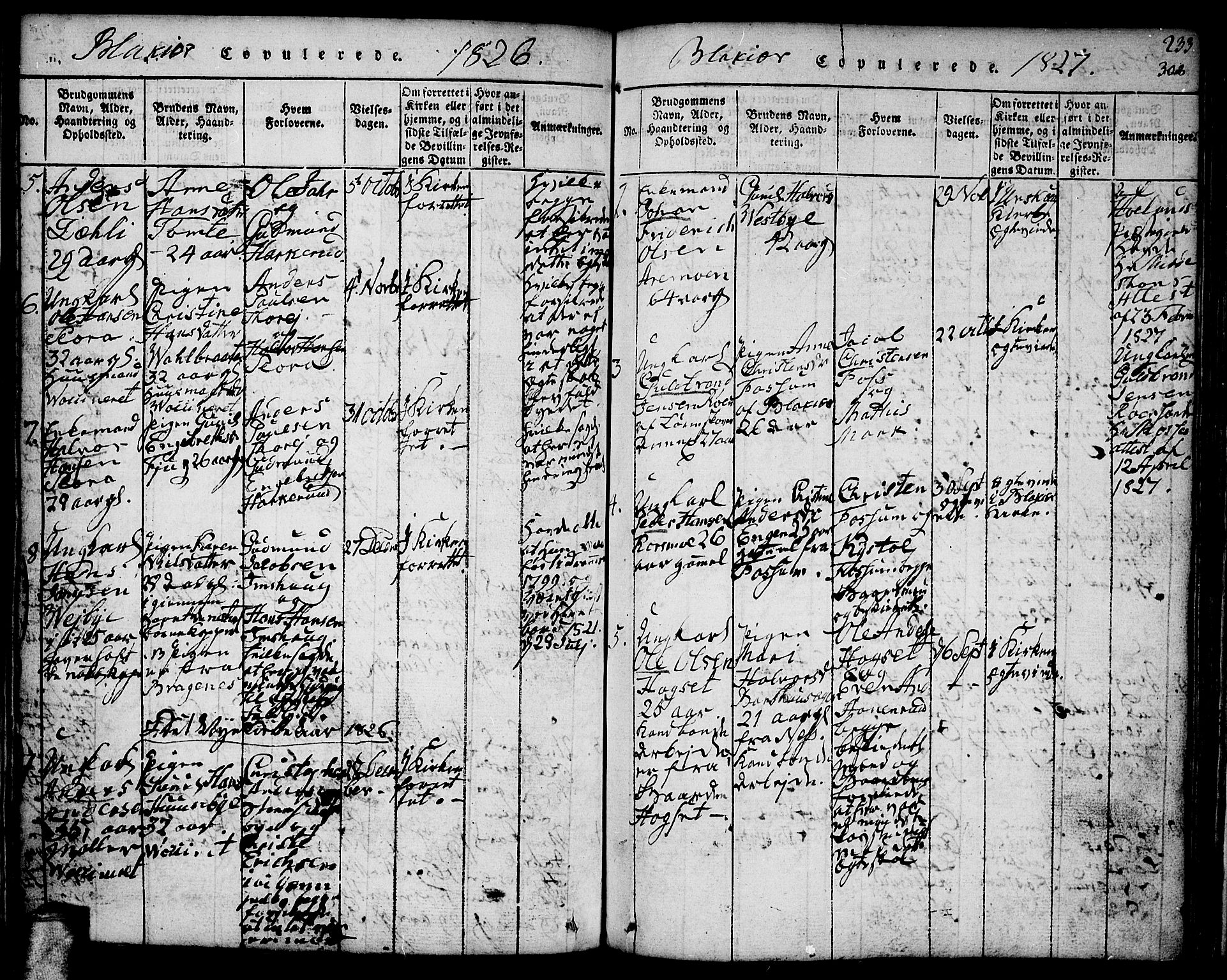 Aurskog prestekontor Kirkebøker, AV/SAO-A-10304a/F/Fa/L0005: Ministerialbok nr. I 5, 1814-1829, s. 308