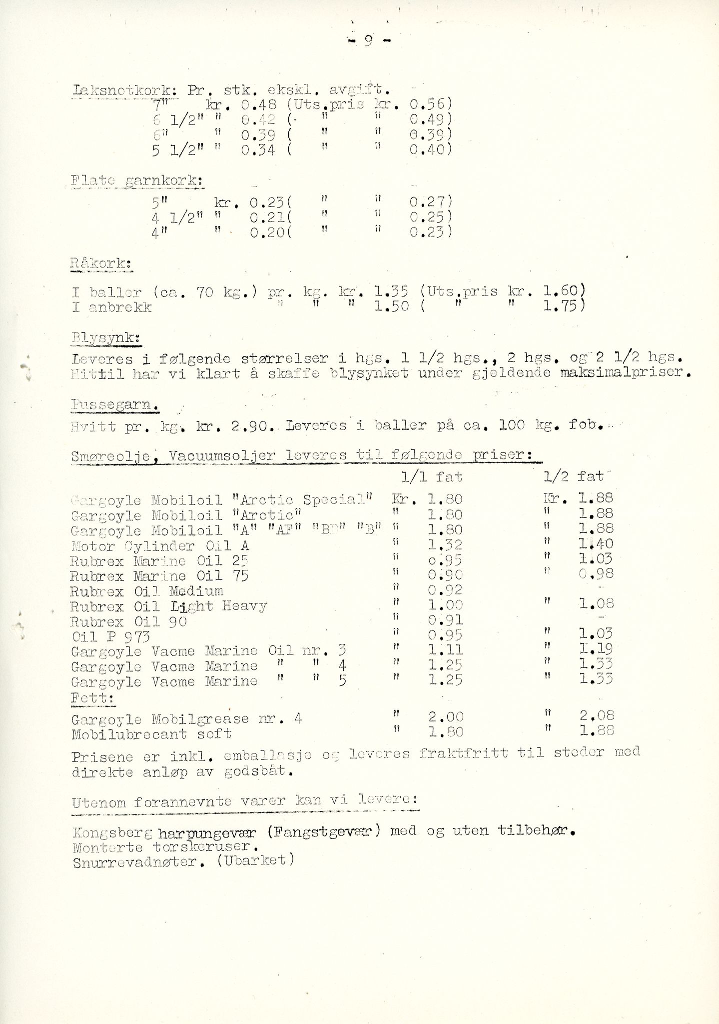 Vardø Fiskersamvirkelag, VAMU/A-0037/D/Da/L0003: Korrespondanse Fi-Kj, 1947-1950