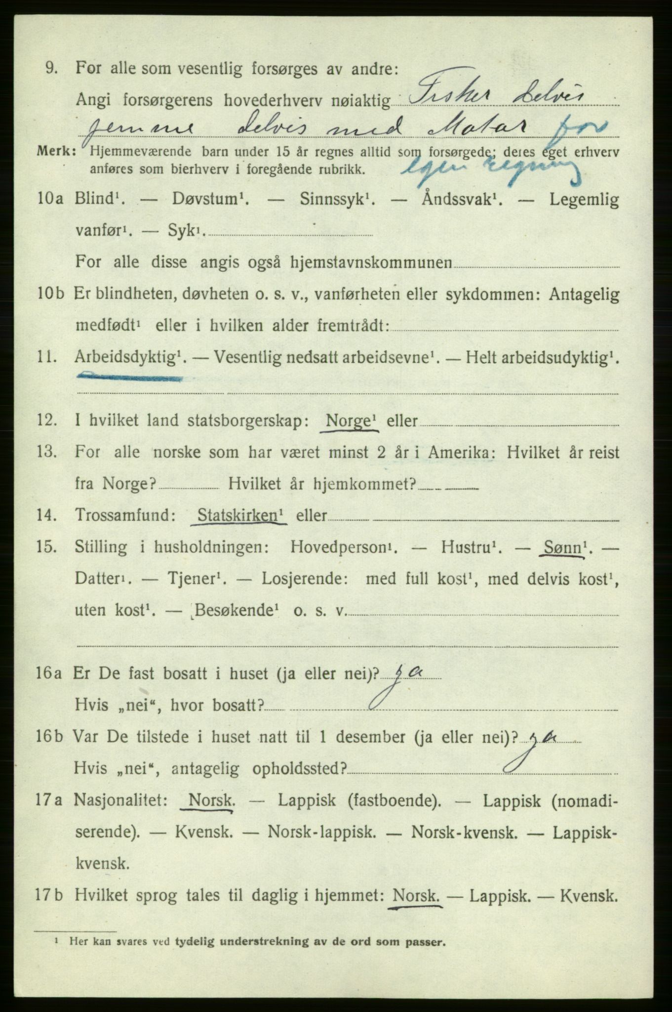 SATØ, Folketelling 1920 for 2017 Kvalsund herred, 1920, s. 643