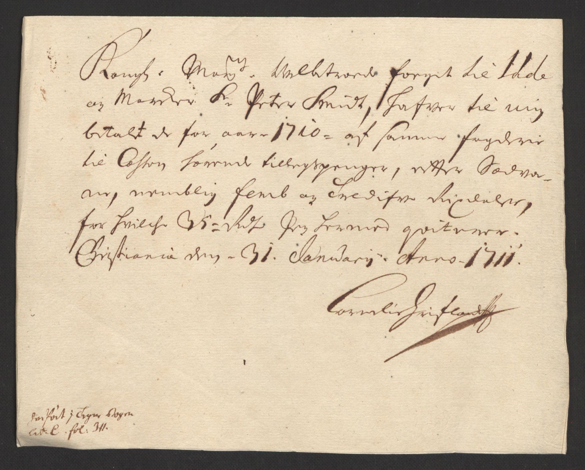 Rentekammeret inntil 1814, Reviderte regnskaper, Fogderegnskap, RA/EA-4092/R01/L0019: Fogderegnskap Idd og Marker, 1710, s. 97