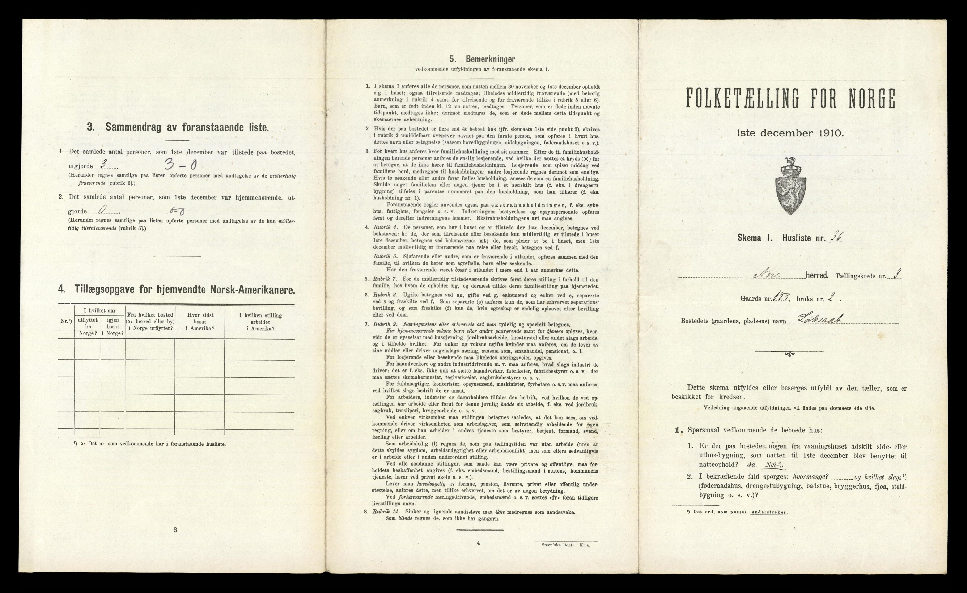 RA, Folketelling 1910 for 0633 Nore herred, 1910, s. 299