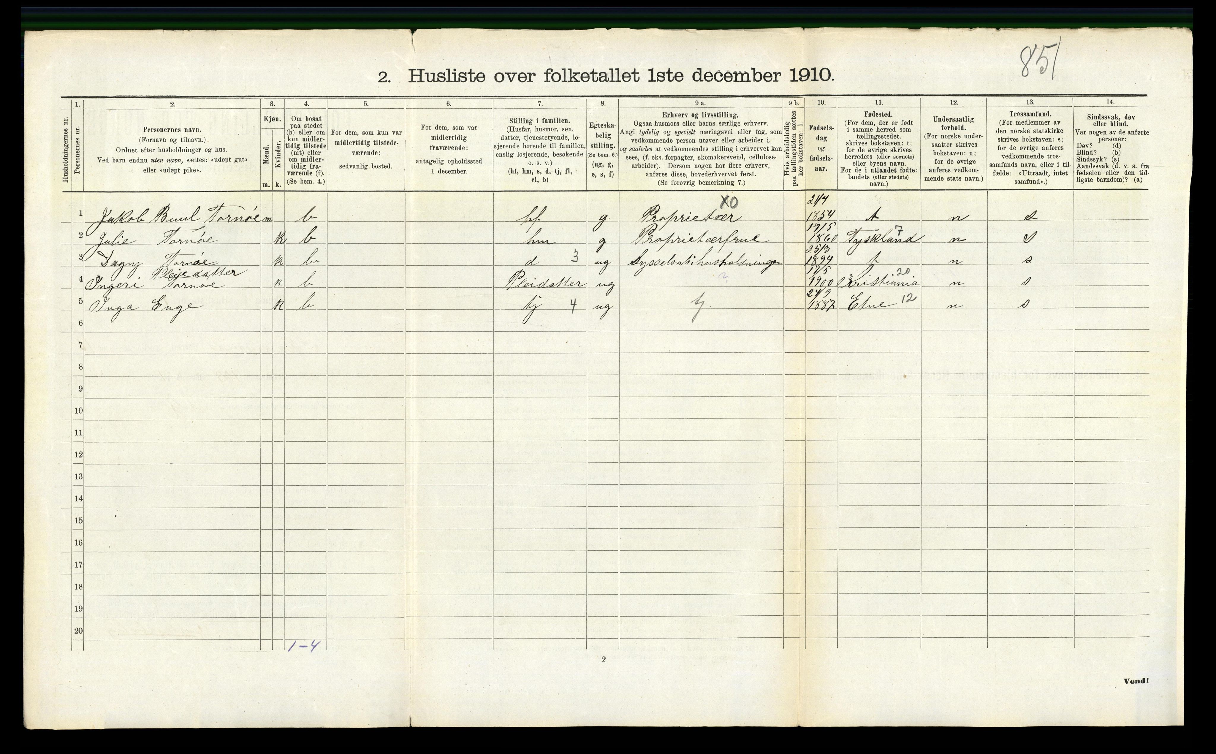 RA, Folketelling 1910 for 1212 Skånevik herred, 1910, s. 920