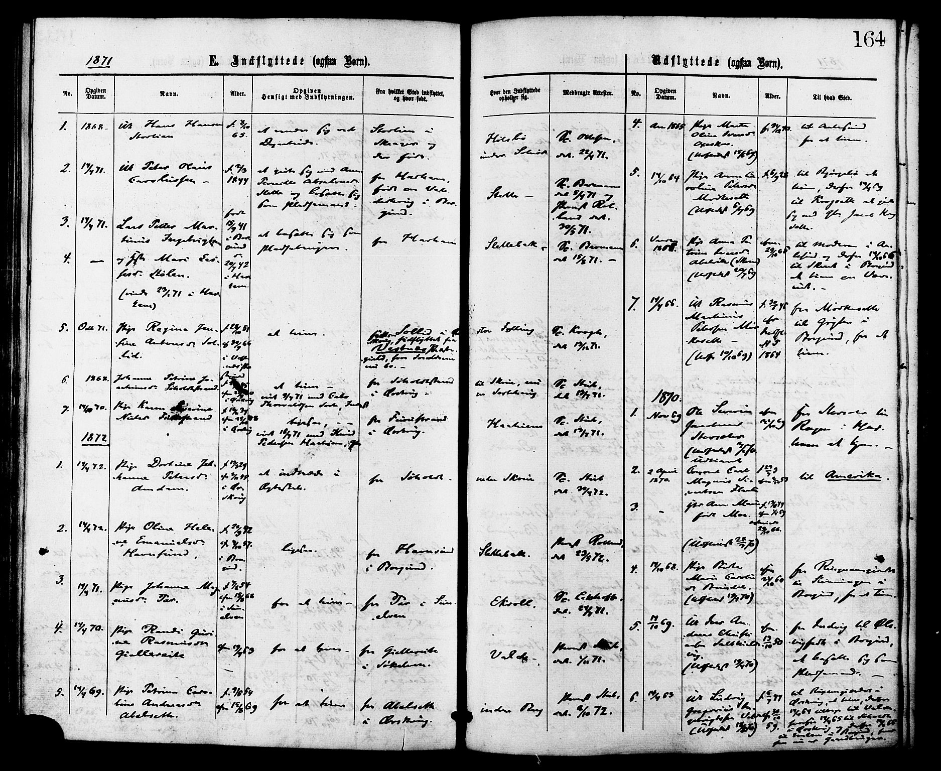 Ministerialprotokoller, klokkerbøker og fødselsregistre - Møre og Romsdal, SAT/A-1454/524/L0355: Ministerialbok nr. 524A07, 1864-1879, s. 164