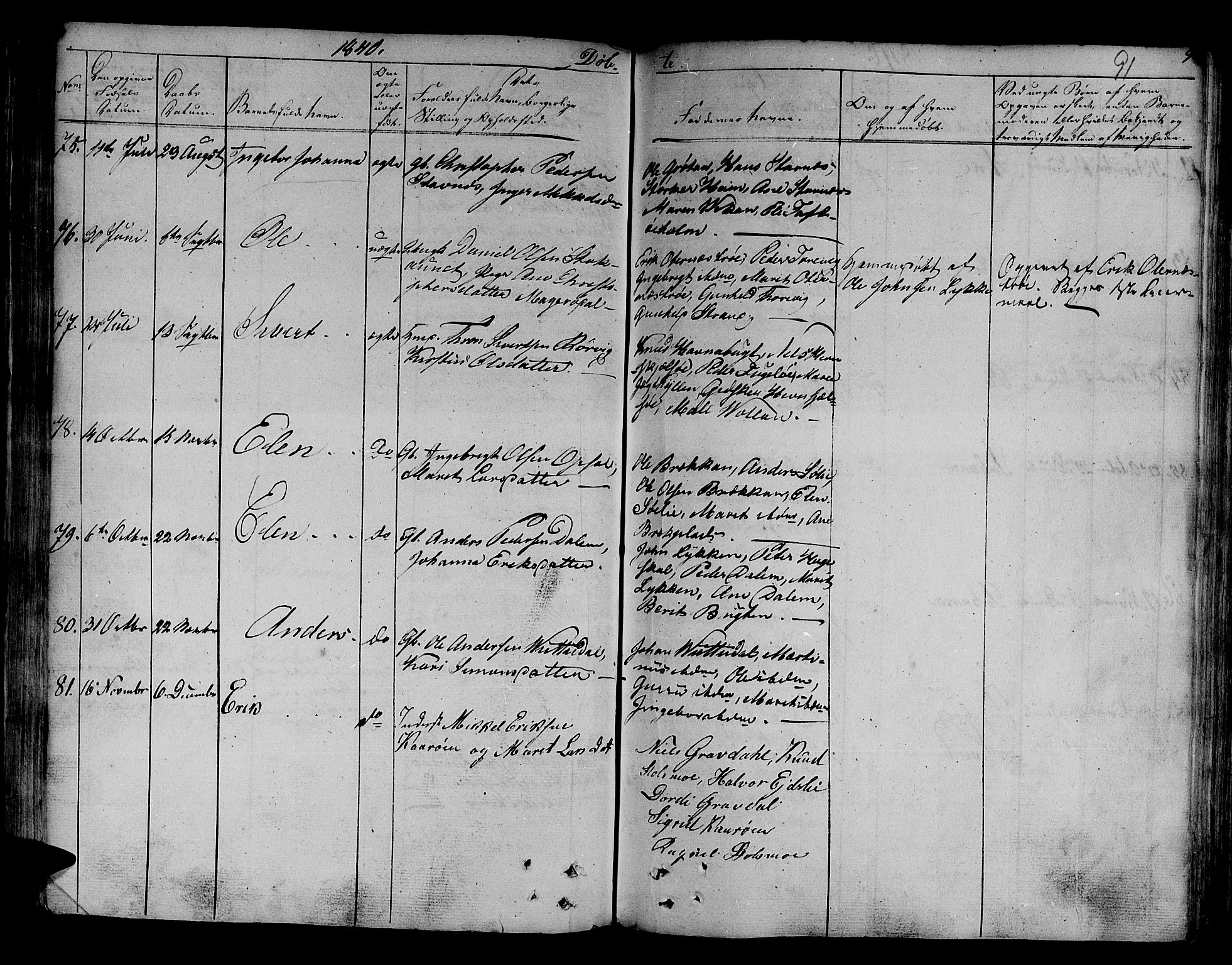 Ministerialprotokoller, klokkerbøker og fødselsregistre - Sør-Trøndelag, SAT/A-1456/630/L0492: Ministerialbok nr. 630A05, 1830-1840, s. 91