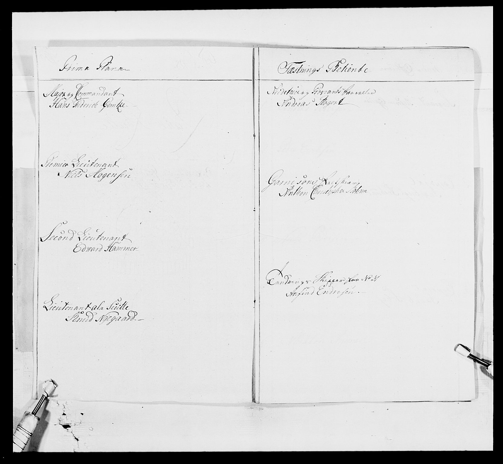 Generalitets- og kommissariatskollegiet, Det kongelige norske kommissariatskollegium, AV/RA-EA-5420/E/Eh/L0001a: Norske festninger, 1769-1809, s. 9