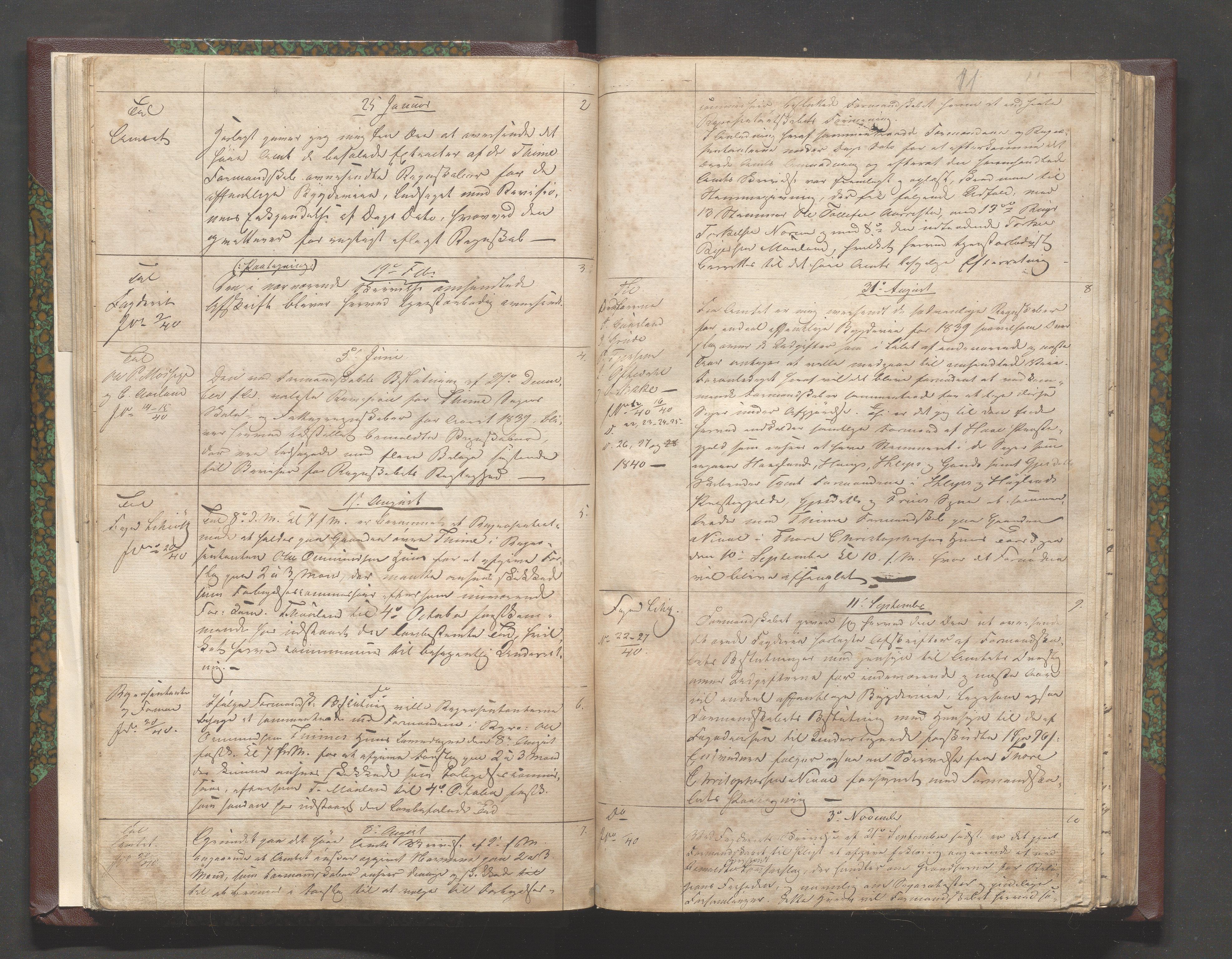 Time kommune - Formannskapet, IKAR/K-100592/B/L0001: Kopibok, 1837-1901, s. 11