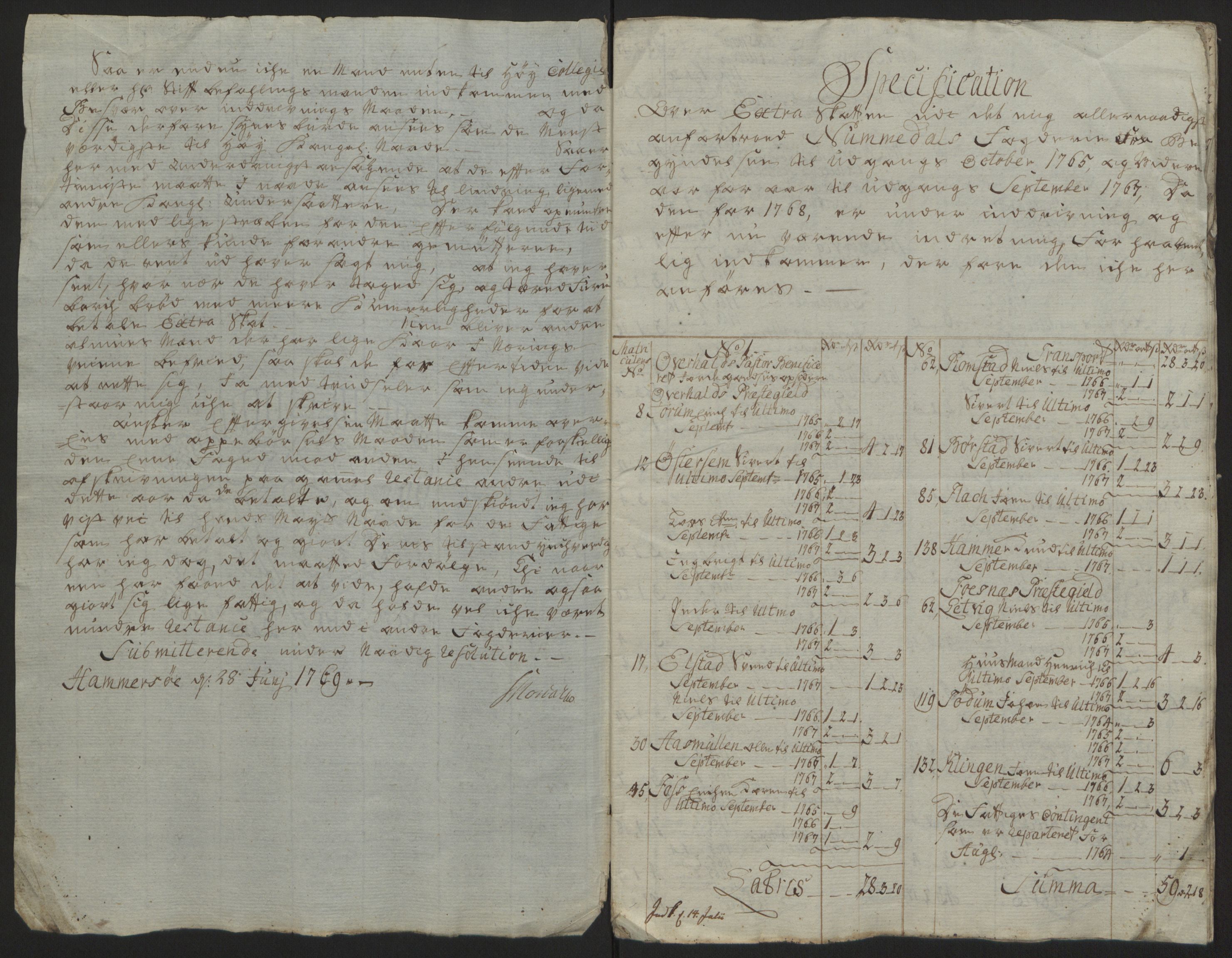 Rentekammeret inntil 1814, Reviderte regnskaper, Fogderegnskap, AV/RA-EA-4092/R64/L4502: Ekstraskatten Namdal, 1762-1772, s. 290