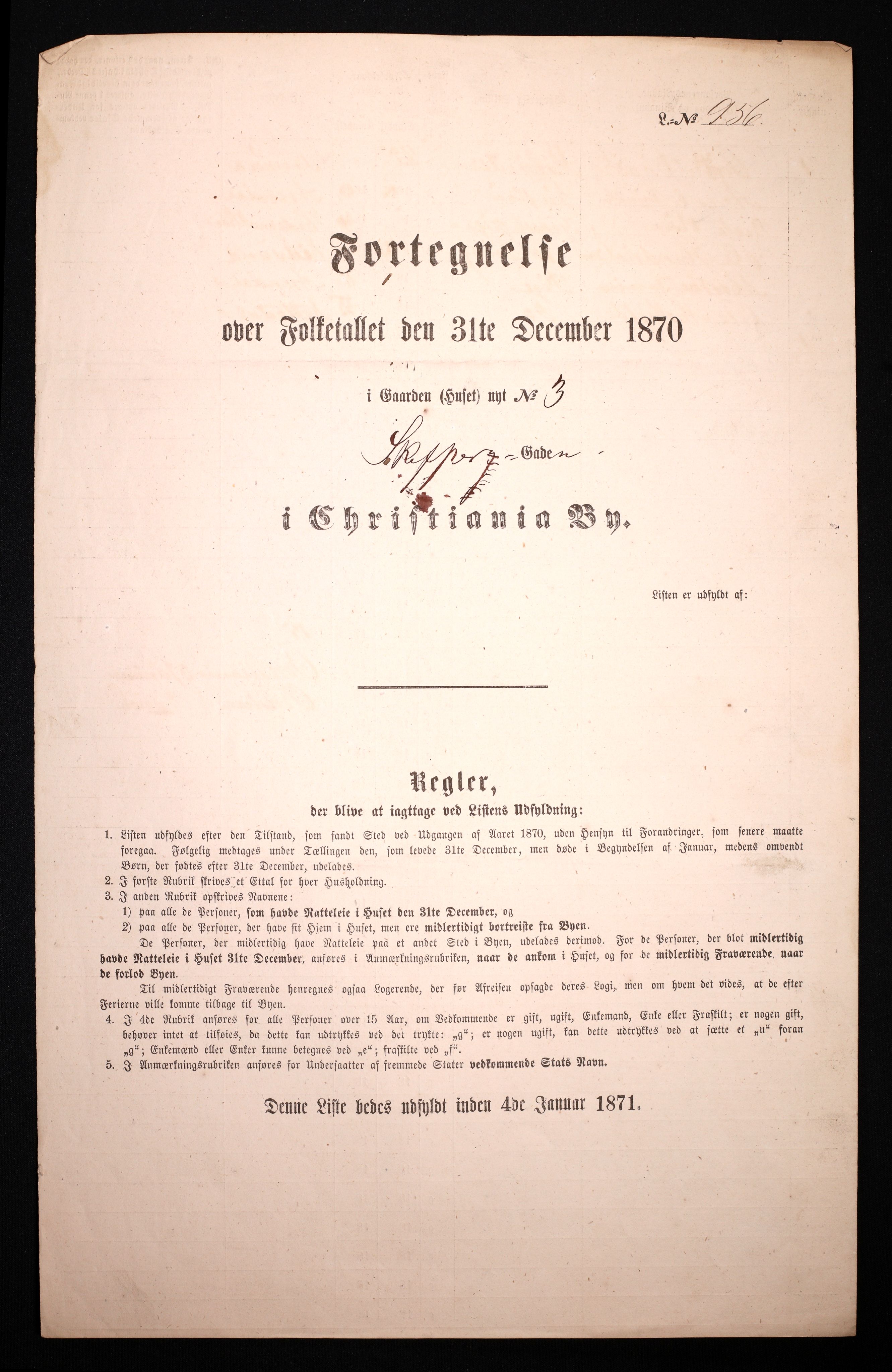 RA, Folketelling 1870 for 0301 Kristiania kjøpstad, 1870, s. 3313