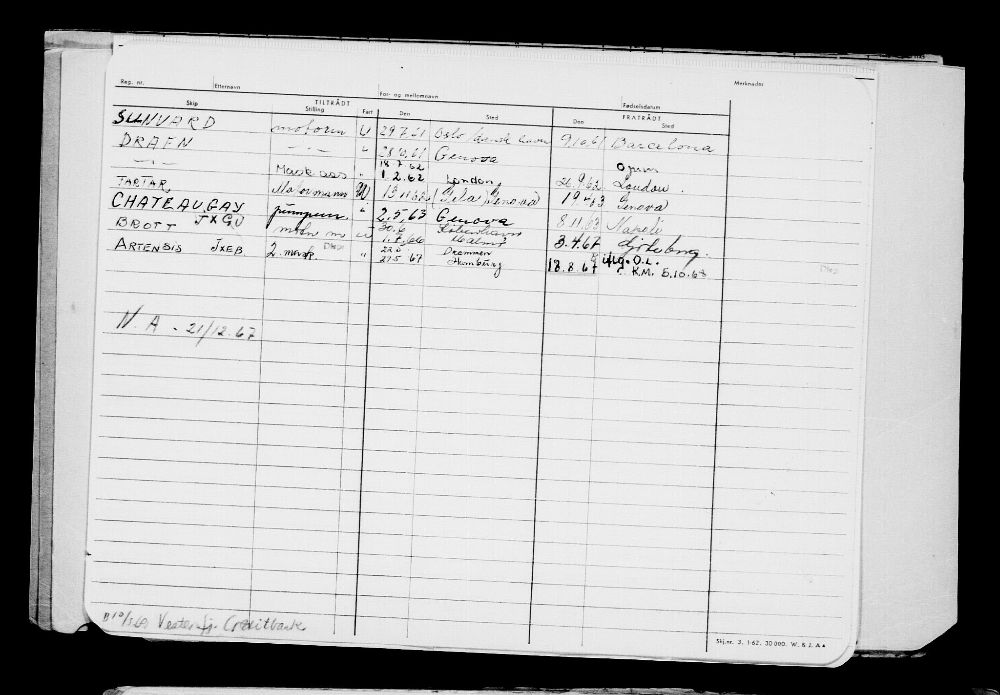 Direktoratet for sjømenn, AV/RA-S-3545/G/Gb/L0232: Hovedkort, 1924, s. 400