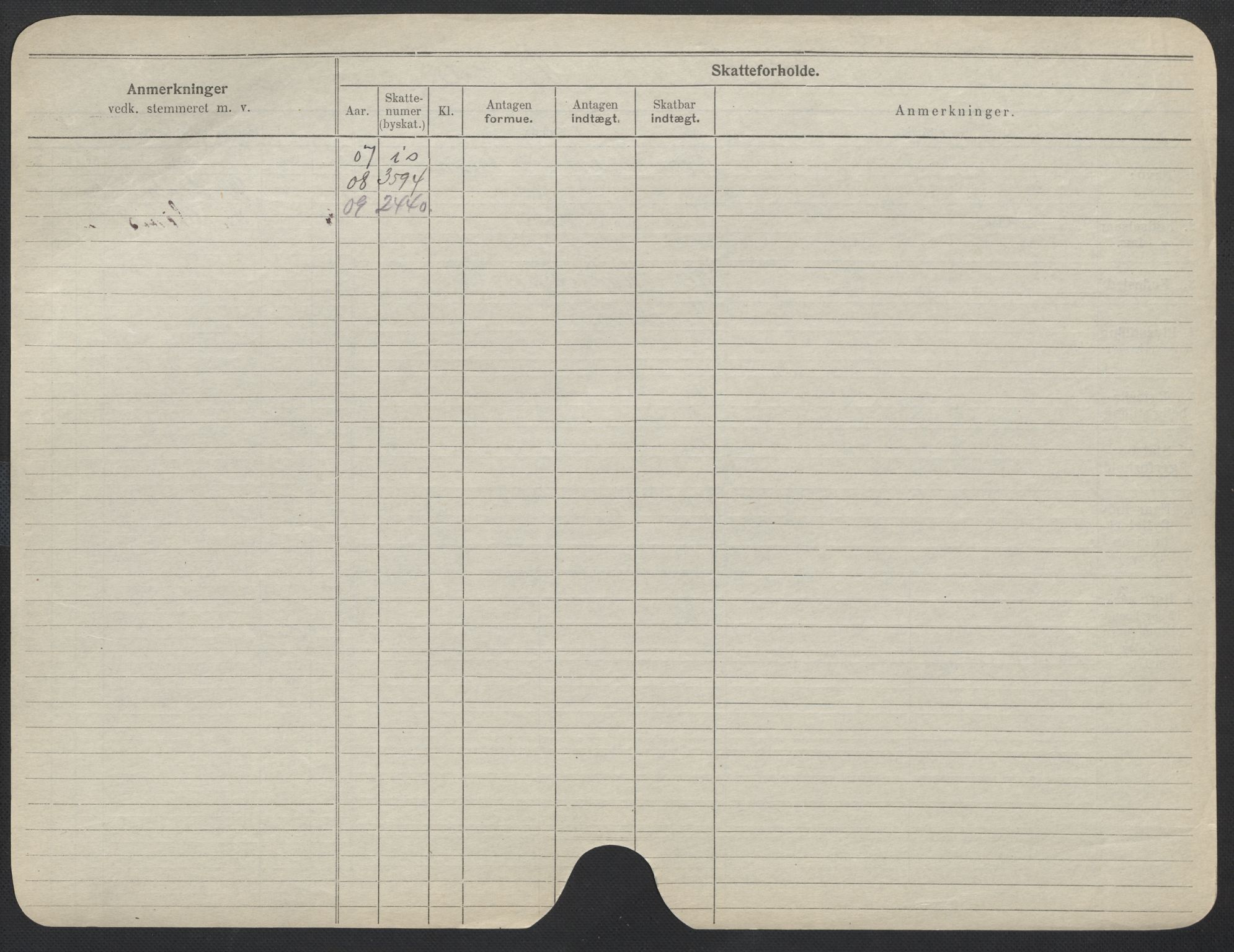 Oslo folkeregister, Registerkort, AV/SAO-A-11715/F/Fa/Fac/L0013: Kvinner, 1906-1914, s. 283b