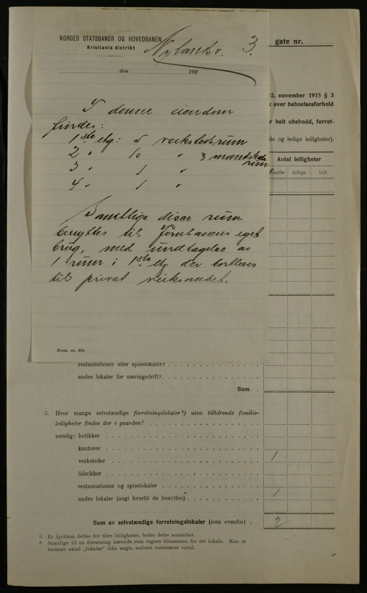 OBA, Kommunal folketelling 1.12.1923 for Kristiania, 1923, s. 81300