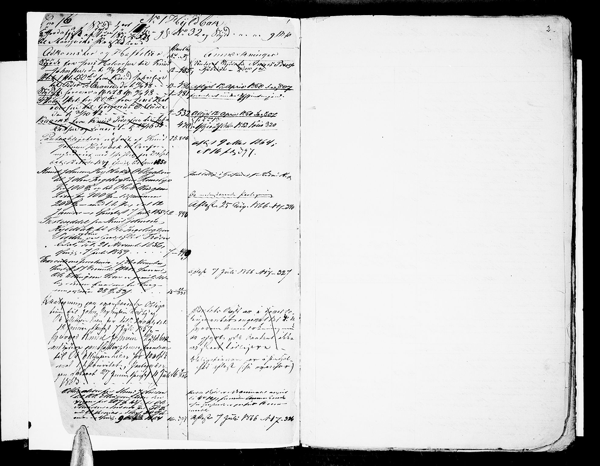 Nordmøre sorenskriveri, SAT/A-4132/1/2/2A/L0032: Panteregister nr. 32, 1822-1868, s. 2