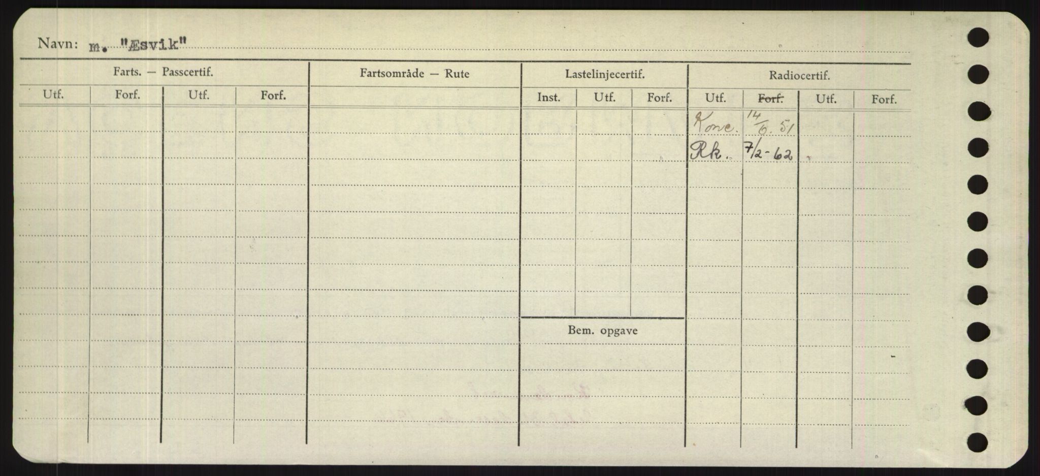 Sjøfartsdirektoratet med forløpere, Skipsmålingen, RA/S-1627/H/Hd/L0041: Fartøy, Vi-Ås, s. 500