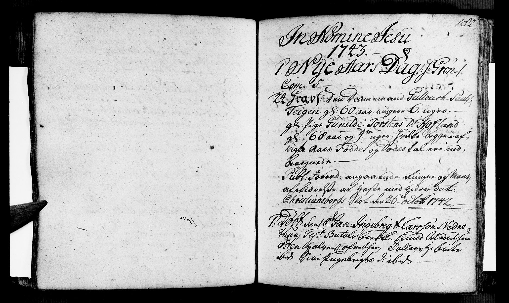 Vik sokneprestembete, SAB/A-81501: Ministerialbok nr. A 2 /3, 1740-1755, s. 182