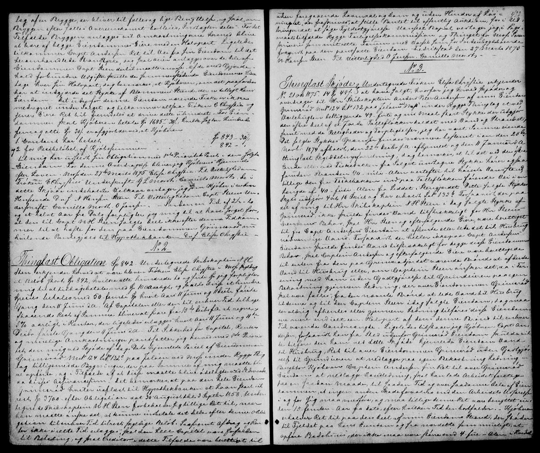 Moss sorenskriveri, SAO/A-10168: Pantebok nr. 14, 1870-1877, s. 432