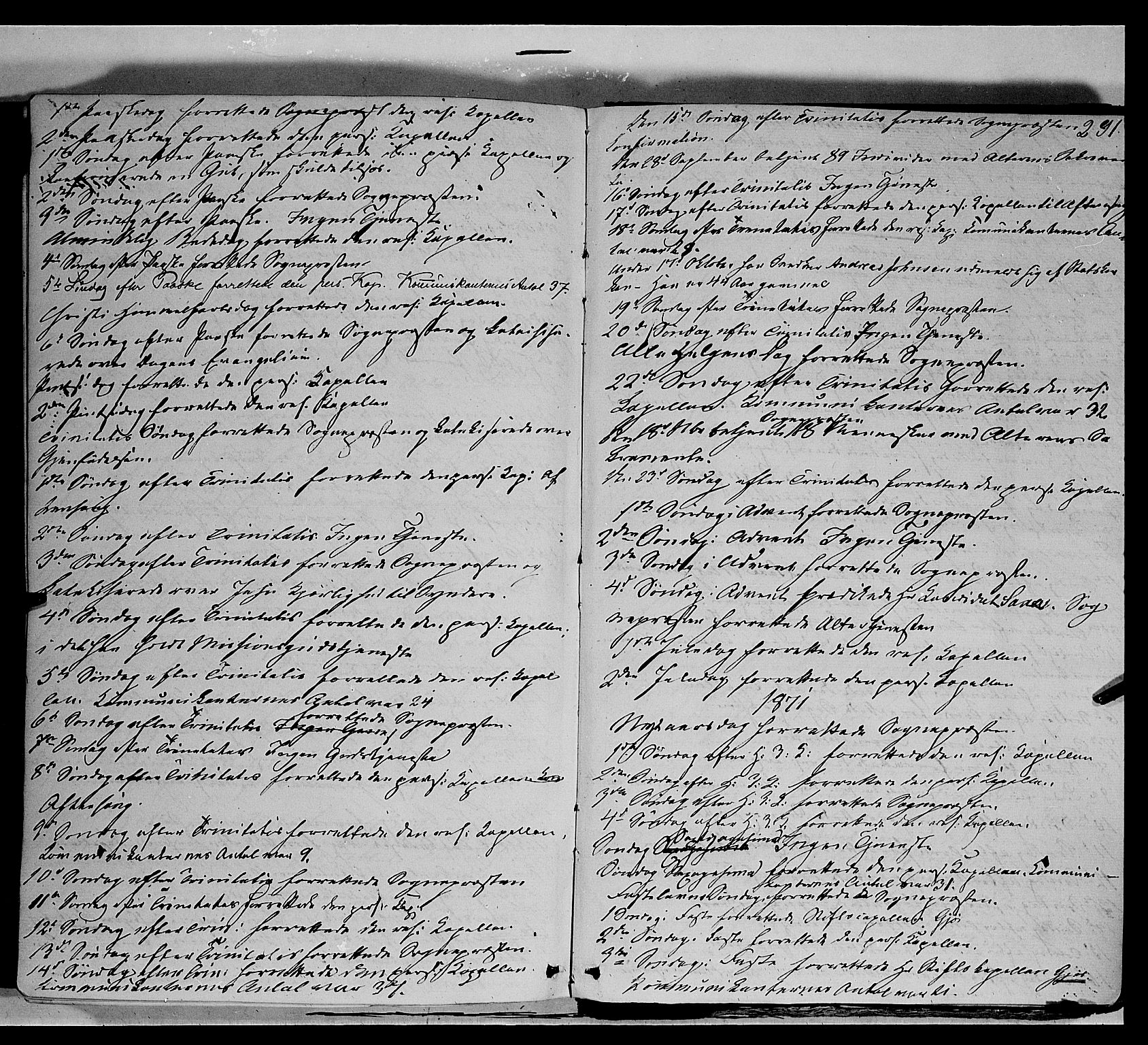 Vang prestekontor, Hedmark, AV/SAH-PREST-008/H/Ha/Haa/L0011: Ministerialbok nr. 11, 1852-1877, s. 291